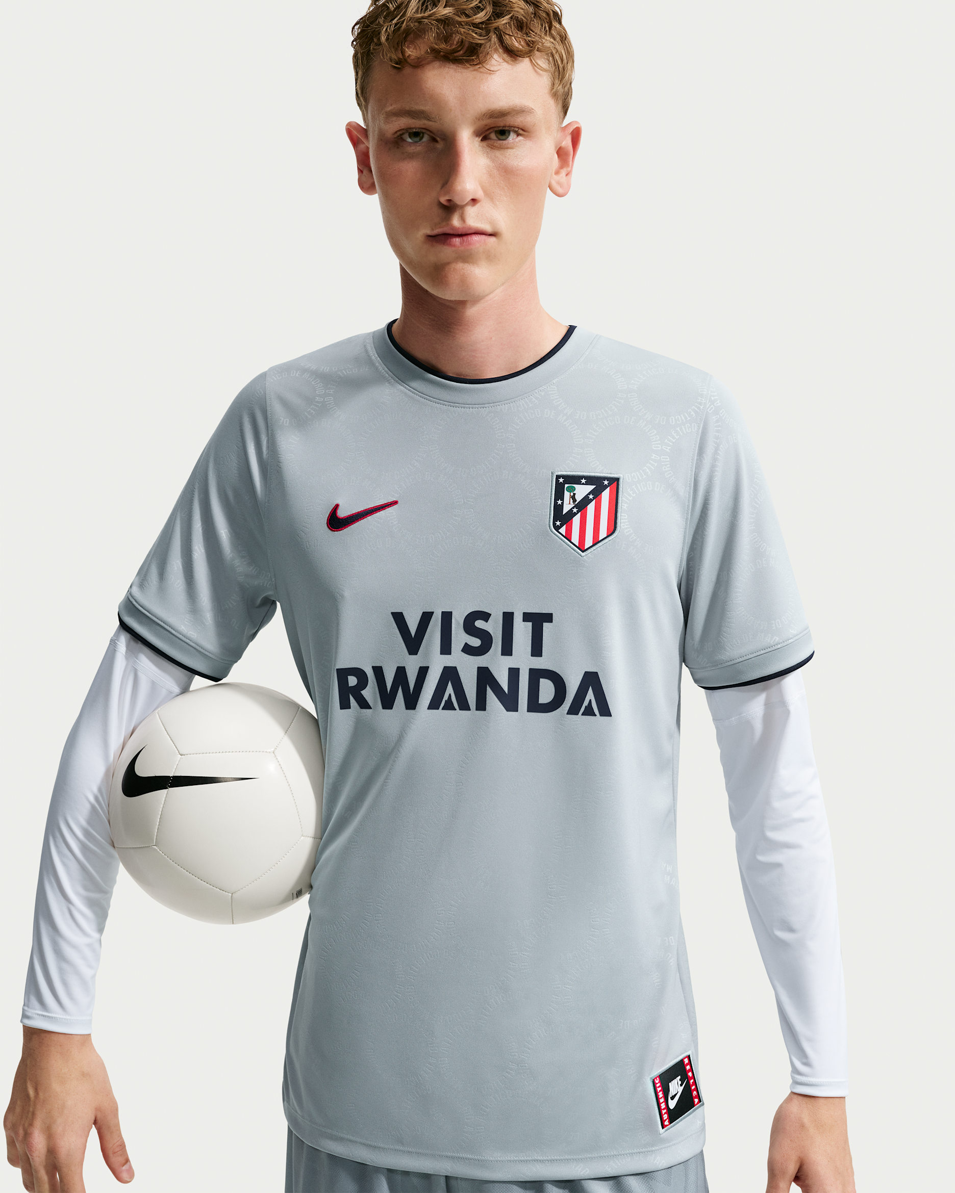 Atlético Madrid Third Men's Nike Dri-FIT Football Pre-Match Top - Light Pumice/Obsidian/Obsidian