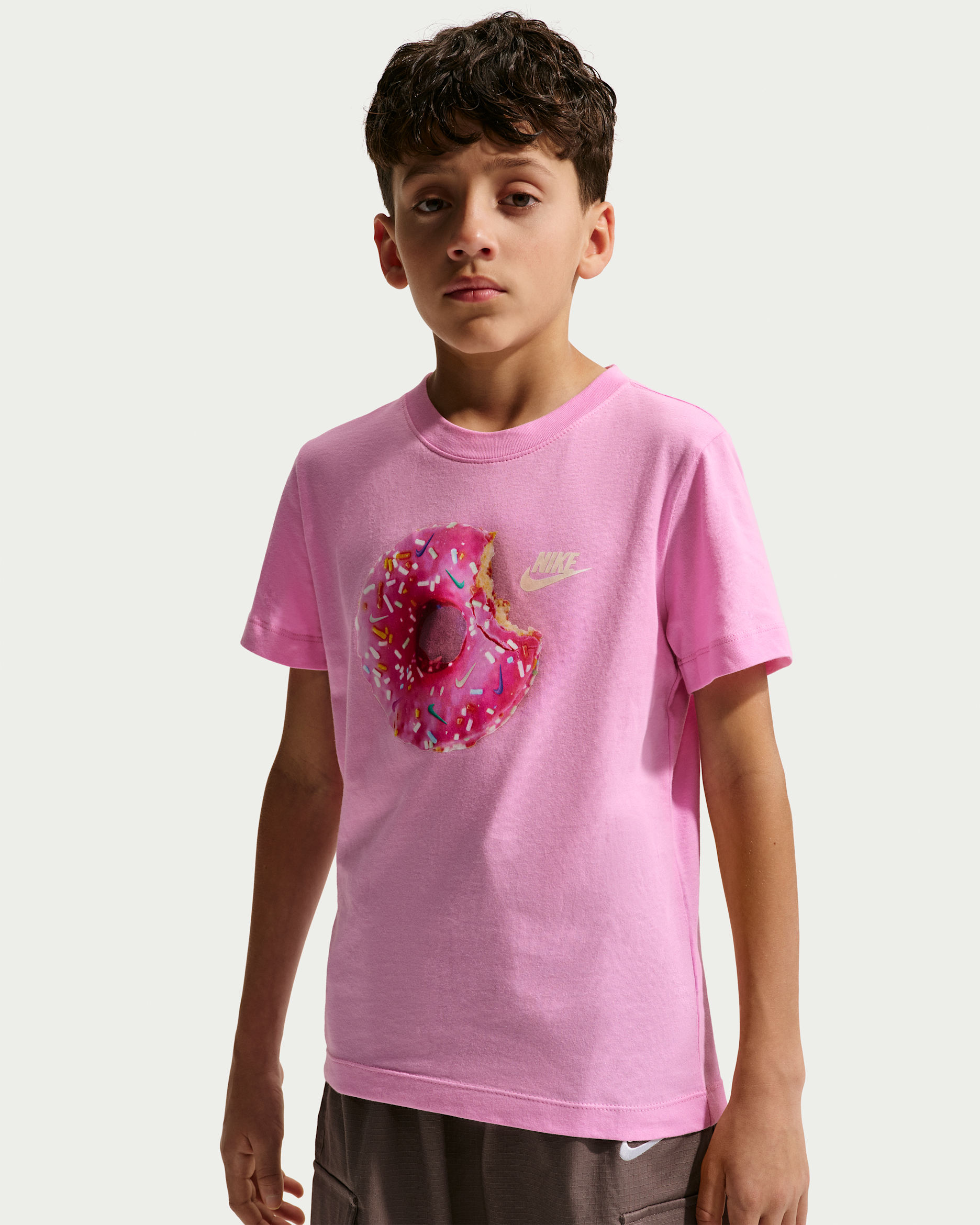 Nike Sportswear Big Kids' T-Shirt - Pink Rise