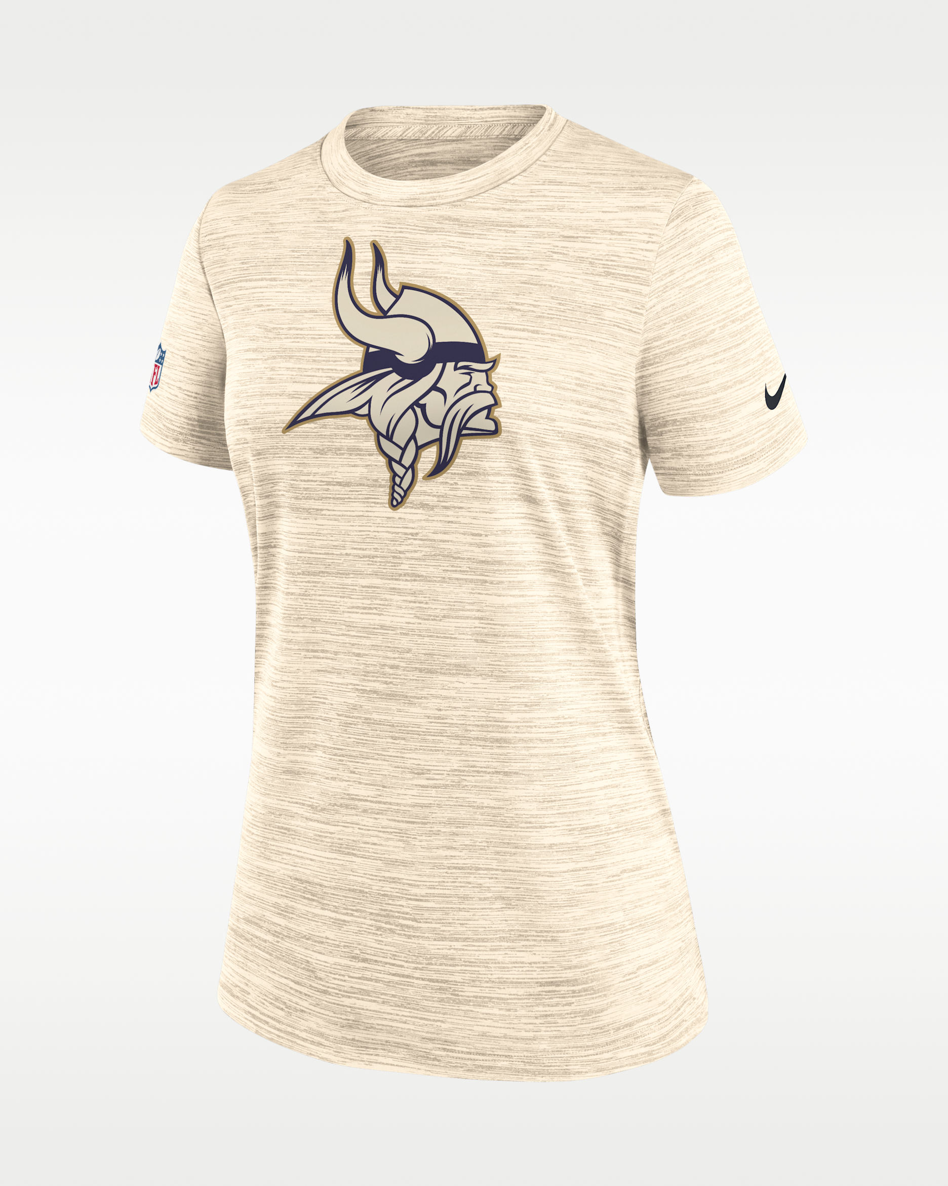 Minnesota Vikings Rivalries Collection Sideline Velocity Women's Nike Dri-FIT NFL T-Shirt - Natural