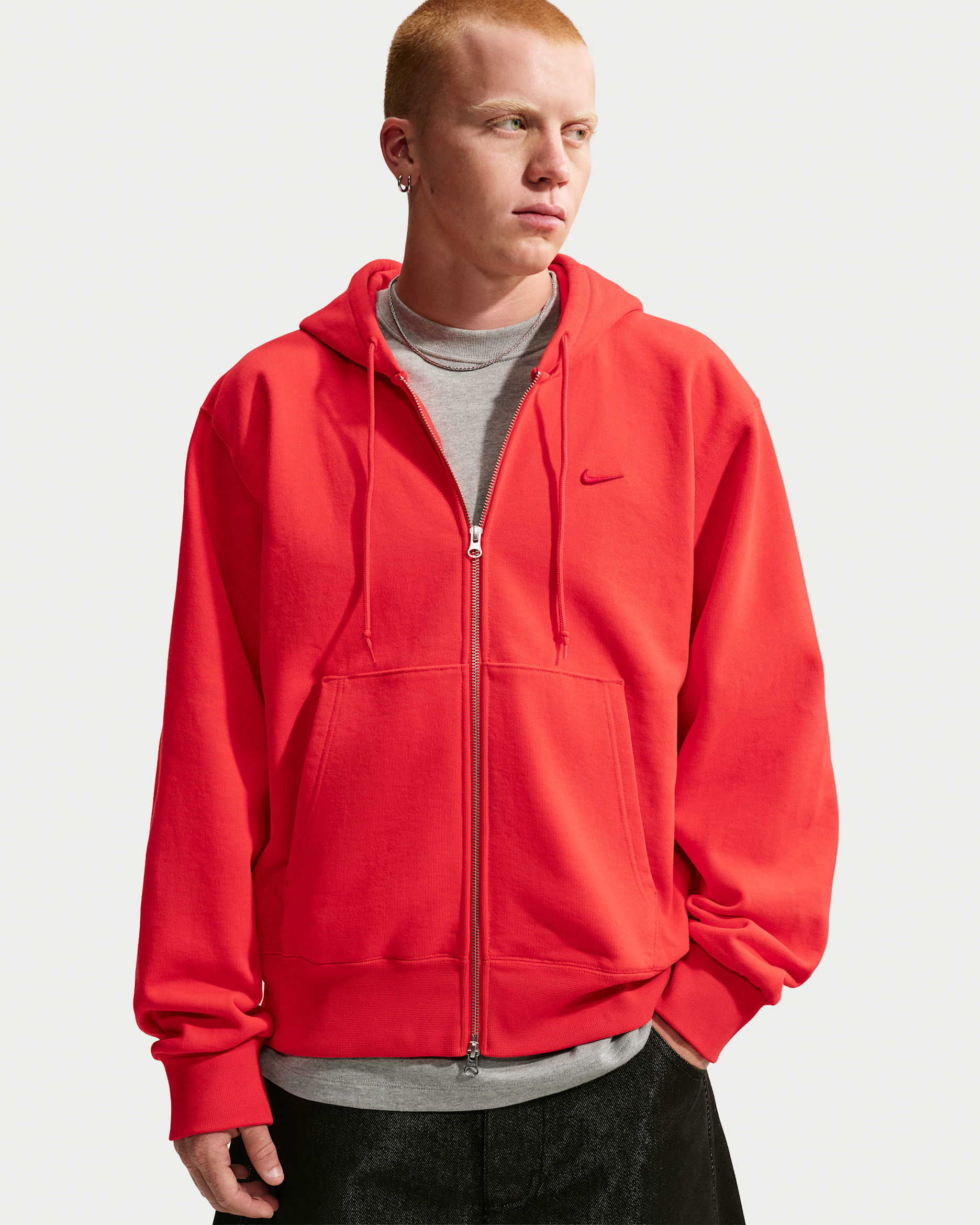 Nike Energy Men's Full-Zip Hoodie - Light Crimson