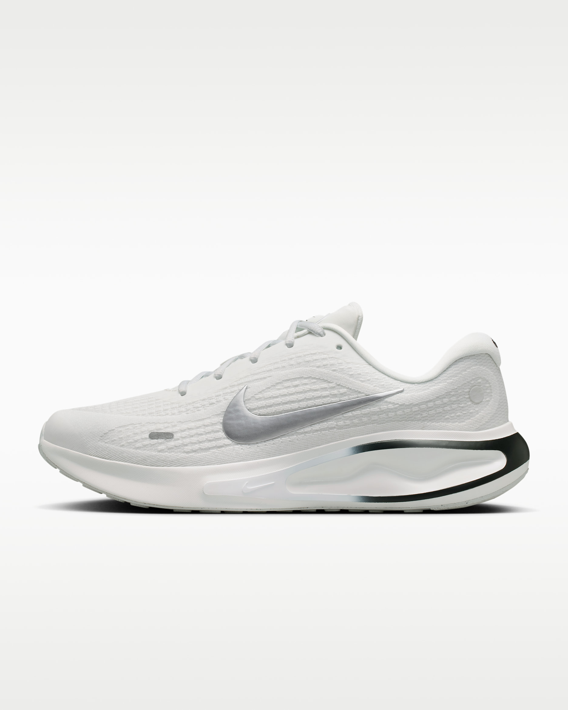 Nike Journey Run Men's Road Running Shoes - Summit White/Black/White/Metallic Silver