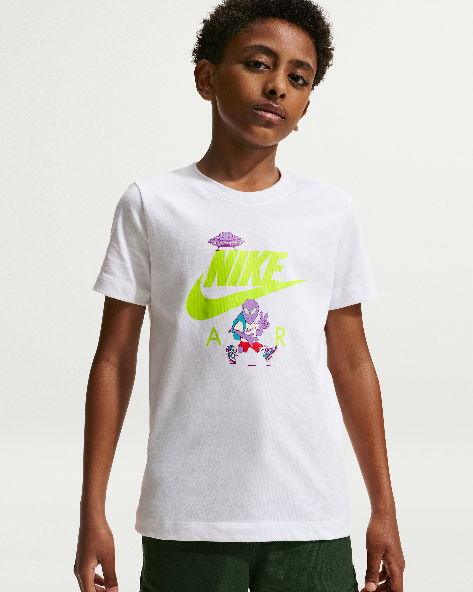 Nike Sportswear Big Kids' T-Shirt - White