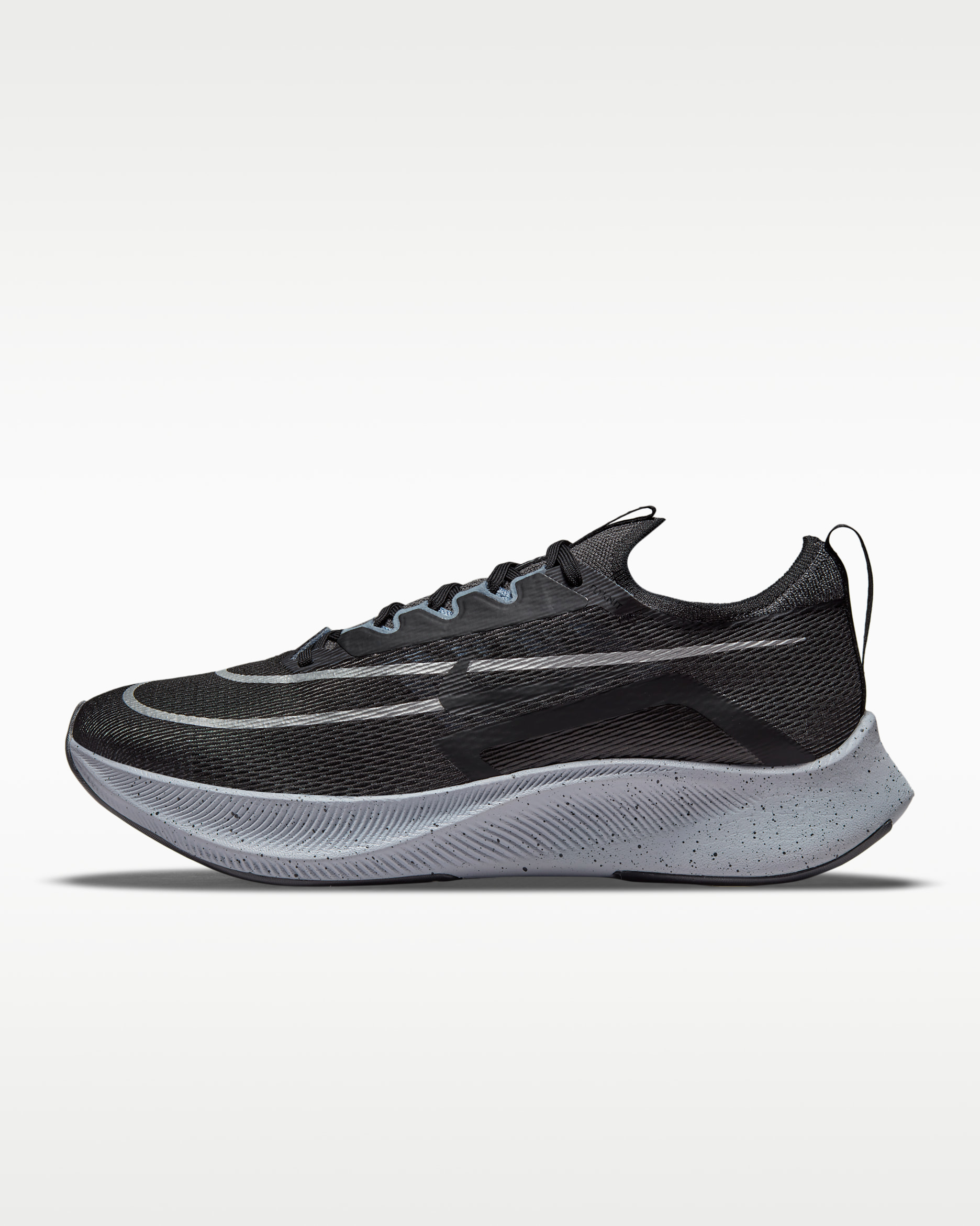 Nike Zoom Fly 4 Men's Road Running Shoes - Dark Smoke Grey/Magnet Grey/Black/Metallic Silver