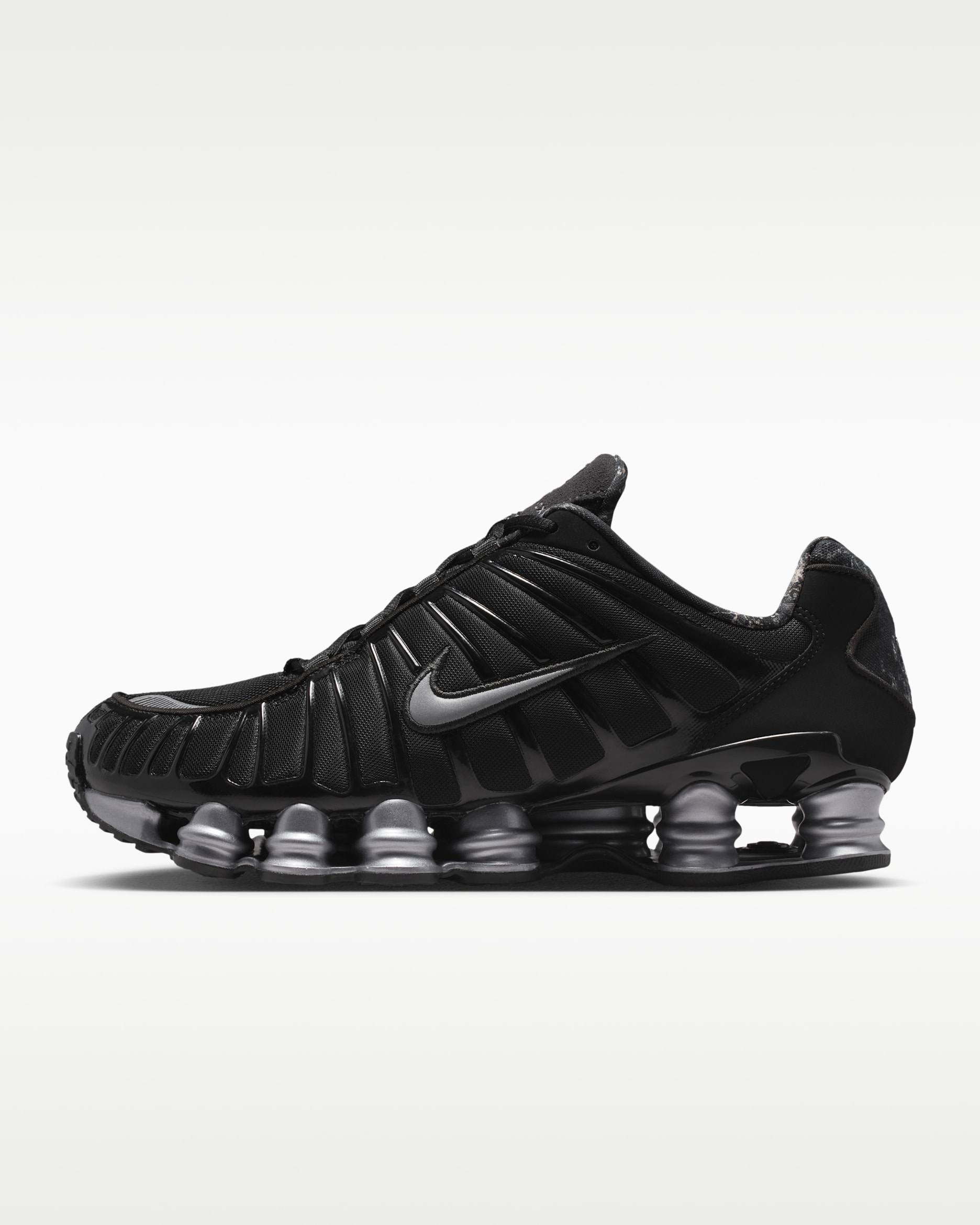 Tenis para hombre Nike Shox TL - Negro/Gris azulado metálico/Gris humo oscuro