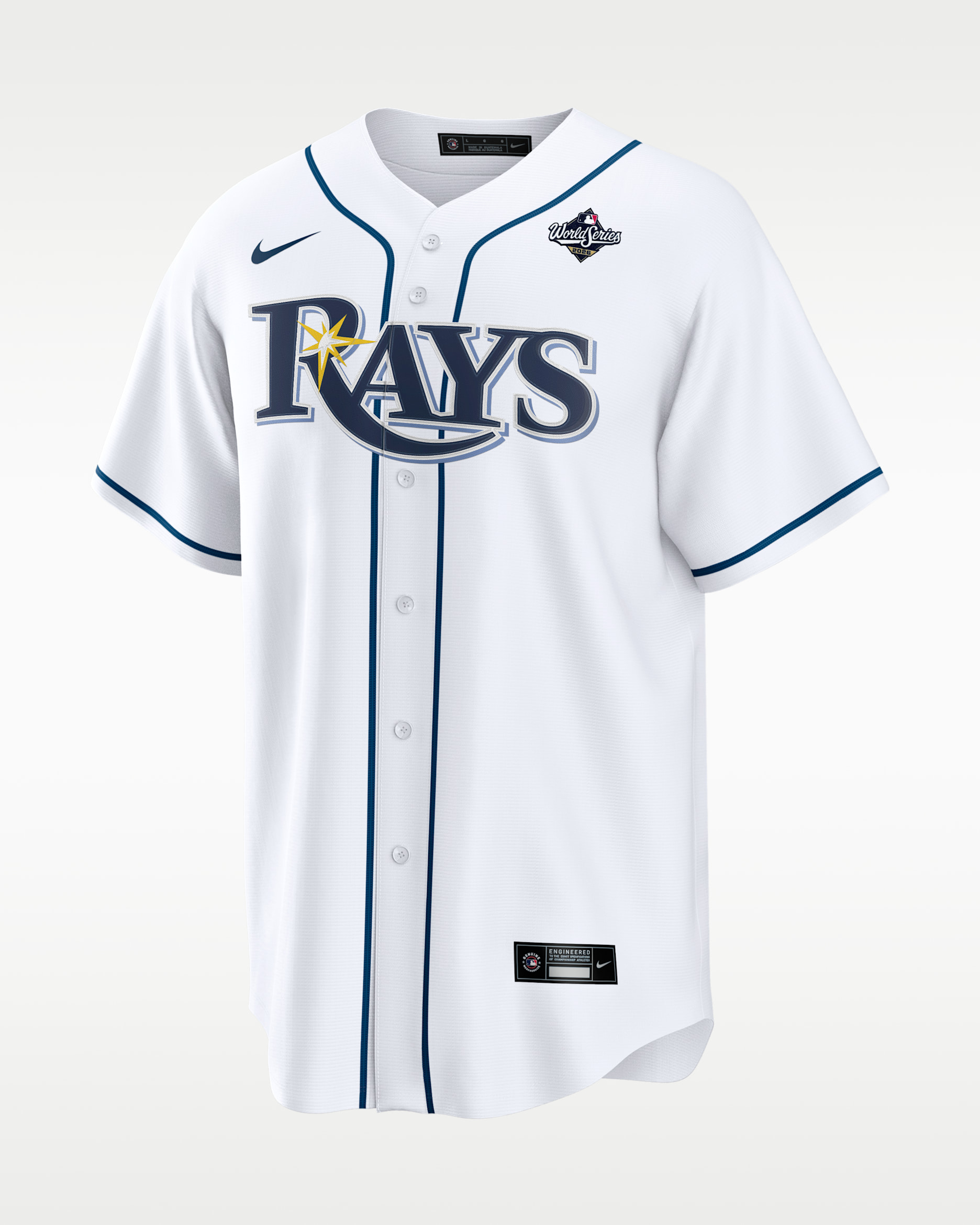 Yandy Díaz Tampa Bay Rays 2026 World Series Participant Men's Nike MLB Replica Jersey - White