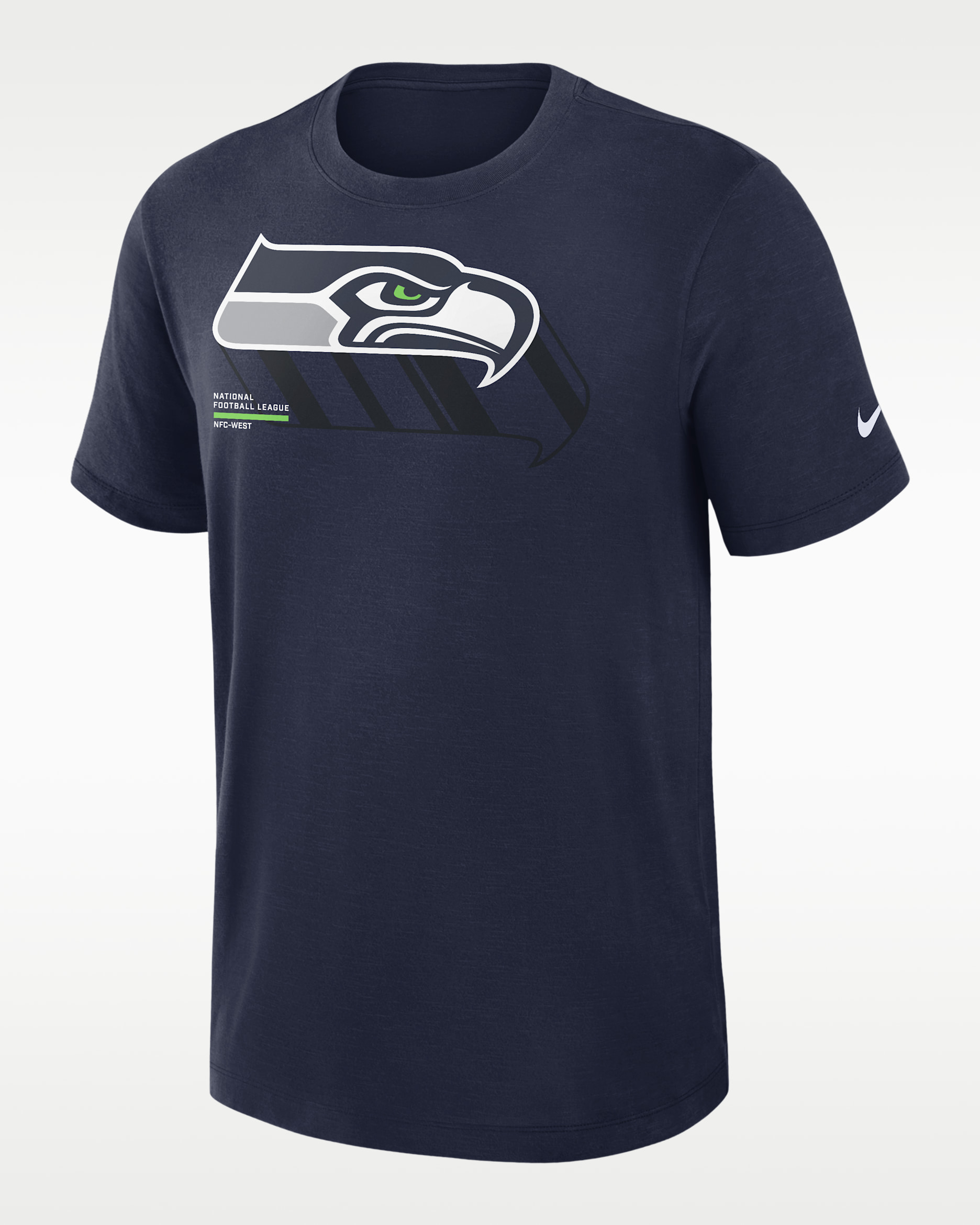 Seattle Seahawks Slub Men's Nike Dri-FIT NFL T-Shirt - Navy