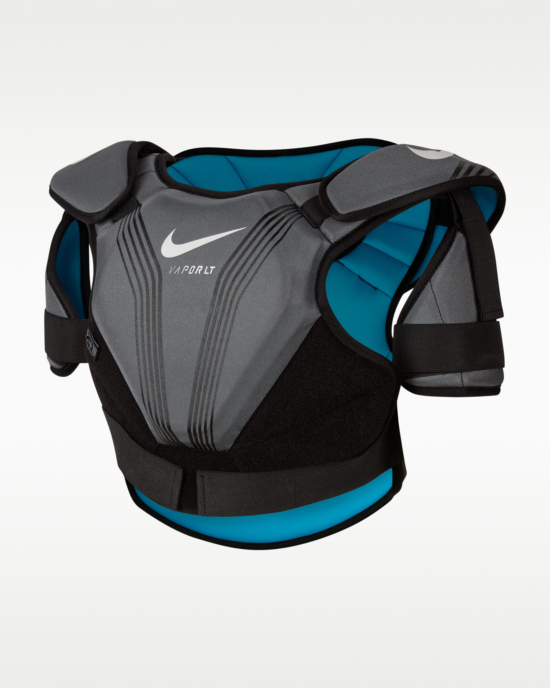 Almohadillas para los hombros de lacrosse para niños talla grande Nike Vapor LT - Negro
