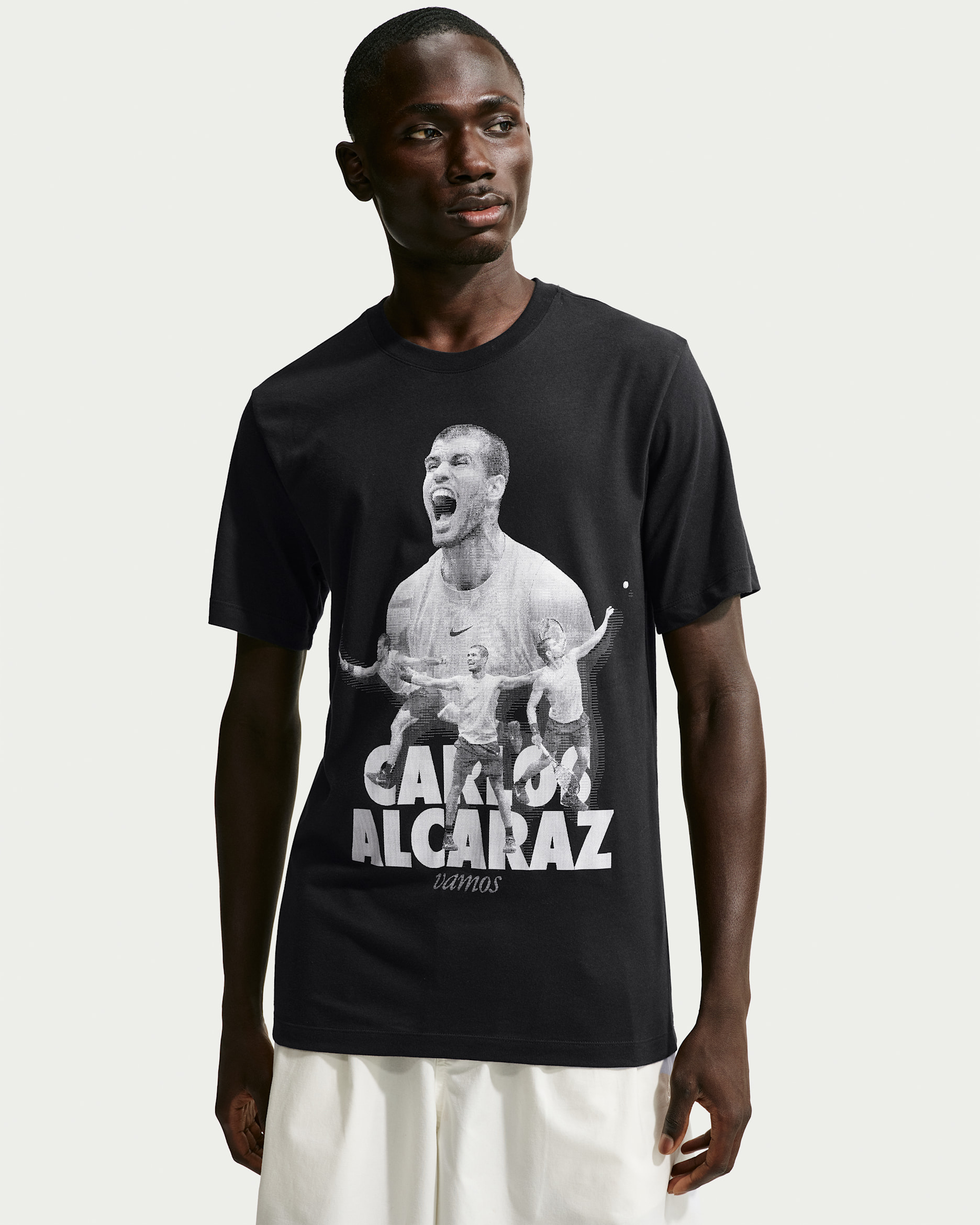 Carlos Alcaraz Men's NikeCourt Dri-FIT Graphic Tennis T-Shirt - Black