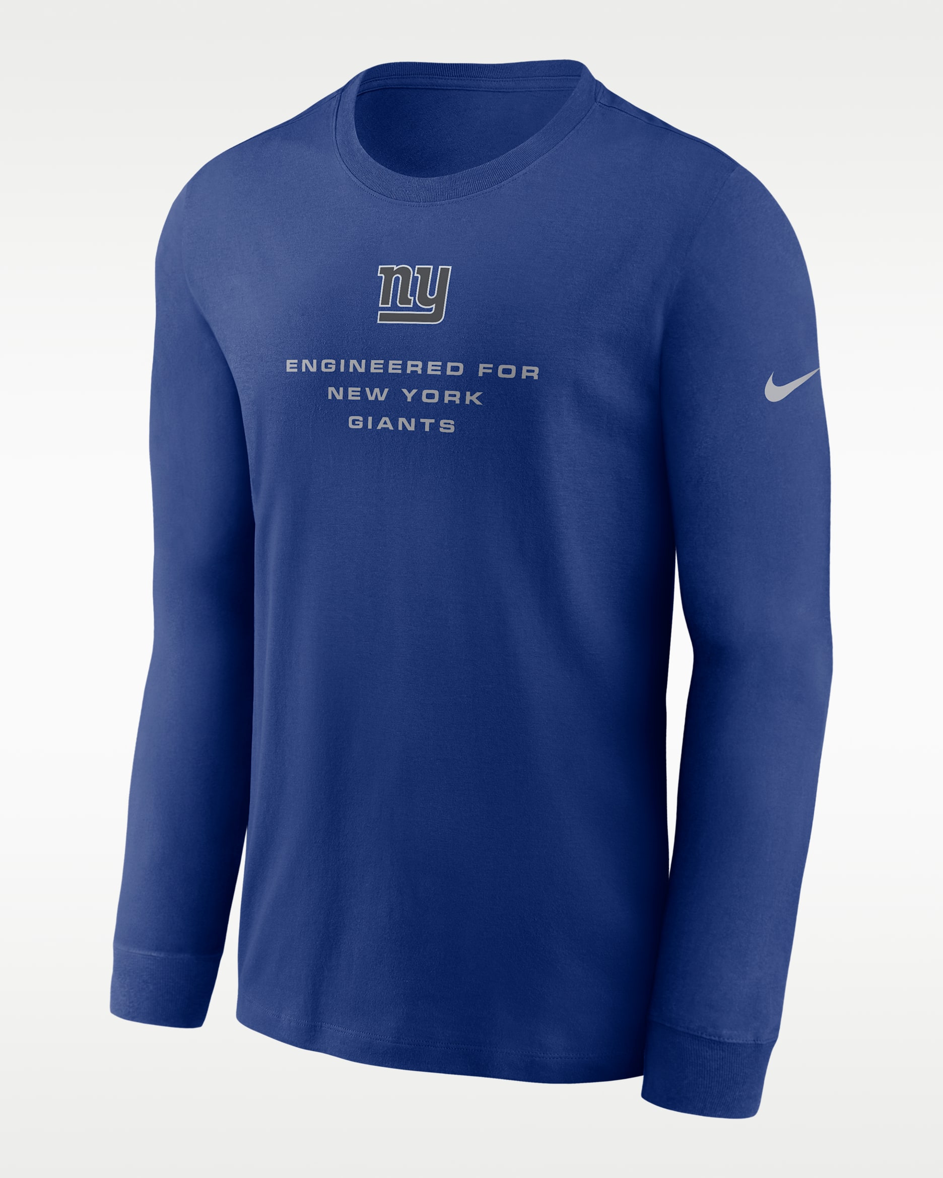 Playera de manga larga Nike Dri-FIT de la NFL para hombre New York Giants Team Issue - Azul enérgico