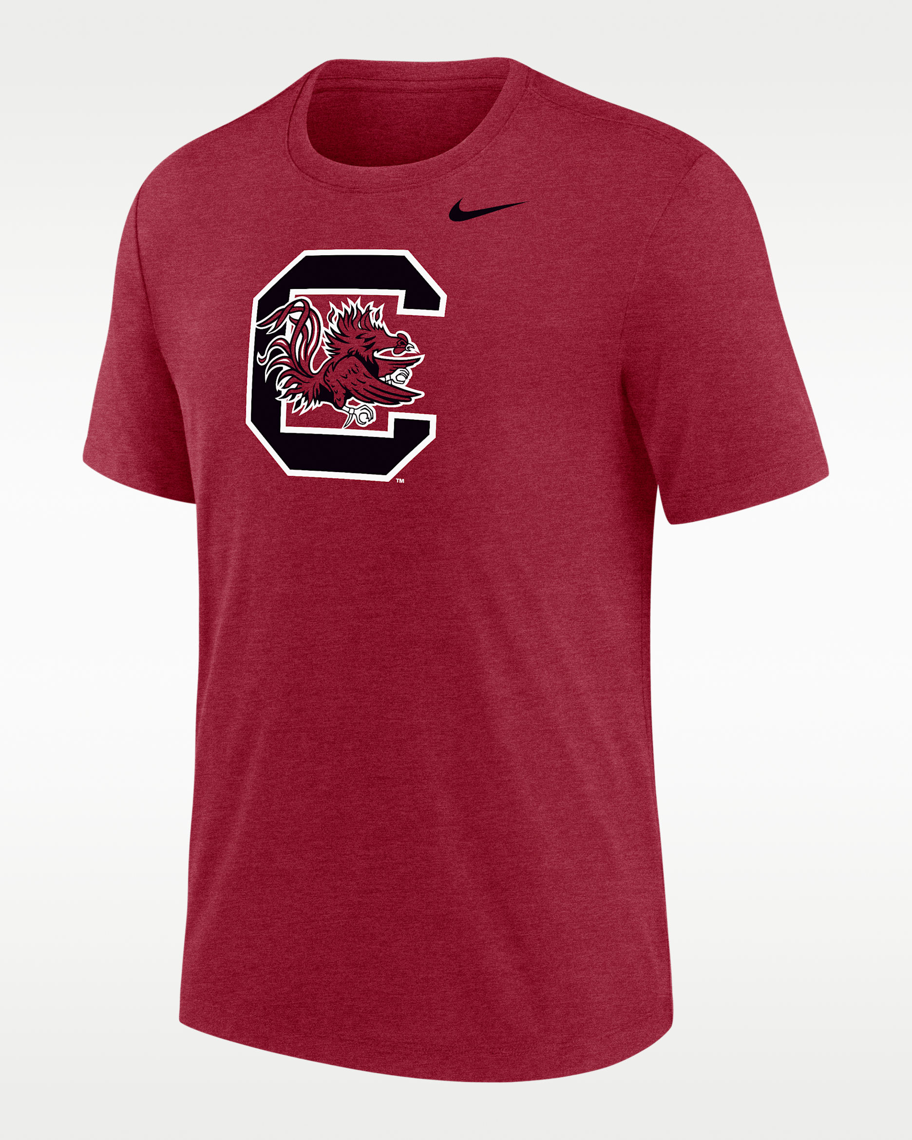 Nike College (South Carolina Gamecocks) Men's Tri-Blend T-Shirt - Garnet
