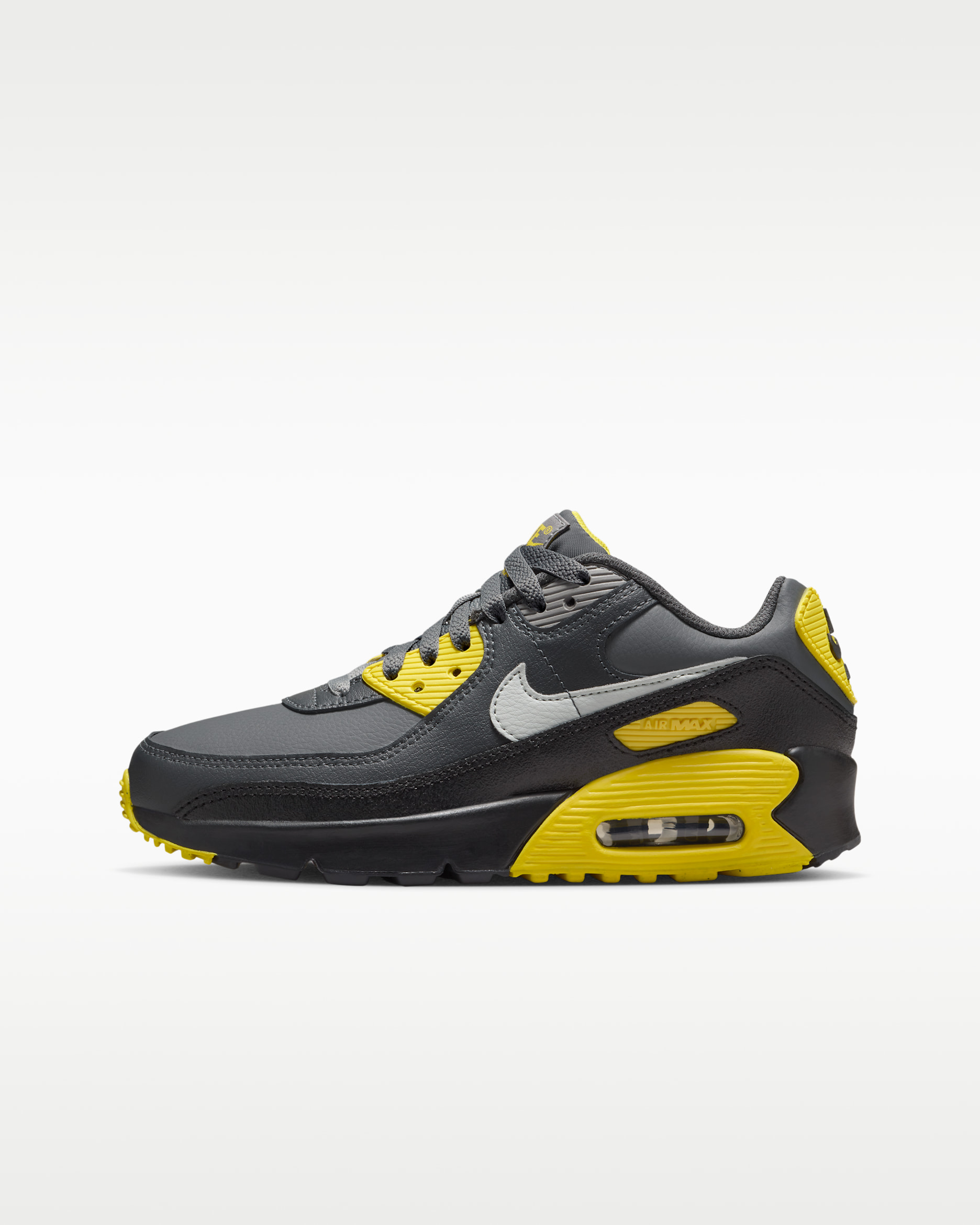 Nike Air Max 90 LTR Older Kids' Shoes - Lightning/Smoke Grey/Anthracite/Light Silver
