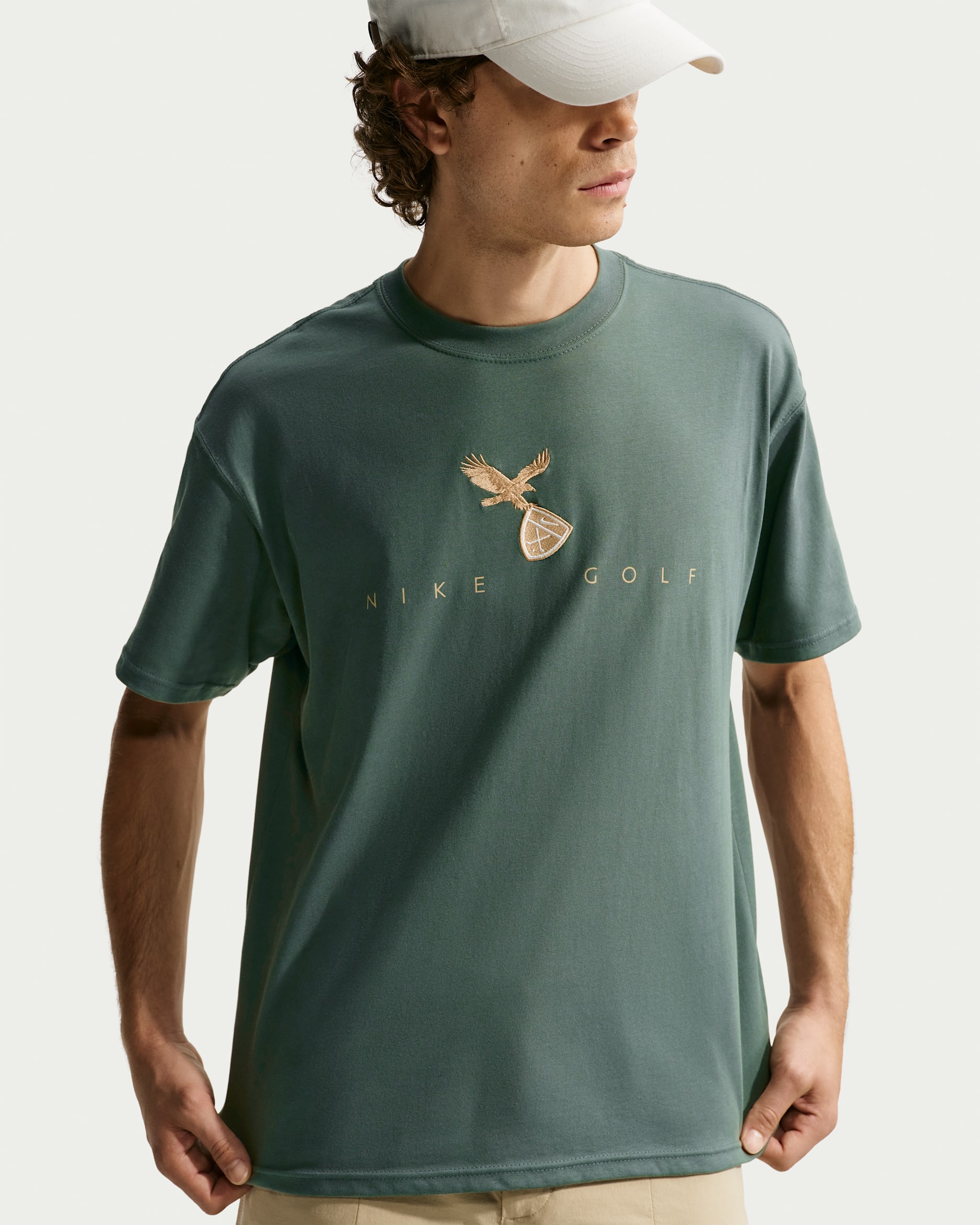 Nike Men's Golf T-Shirt - Camo Green