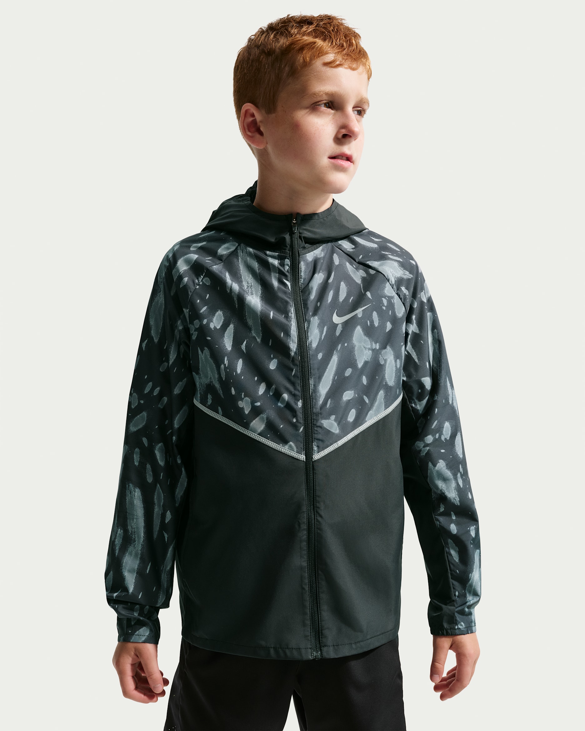 Nike Miler Big Kids' Repel UV Jacket - Black