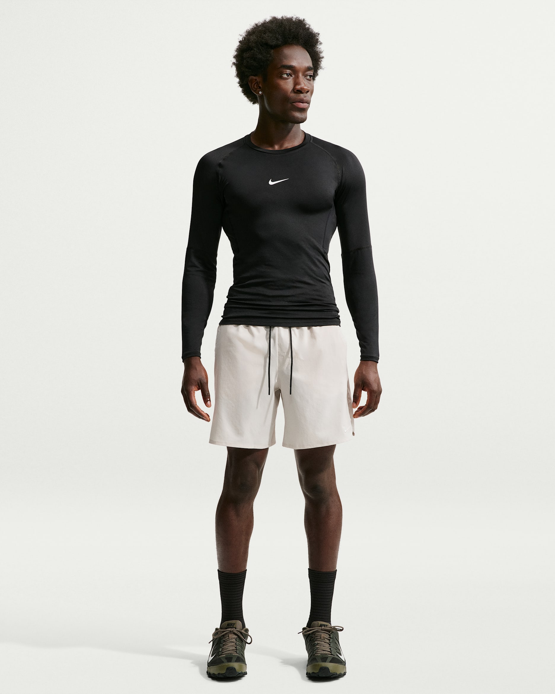 Nike Unlimited Men's Dri-FIT 18cm (approx.) Unlined Versatile Shorts - Light Orewood Brown/Black/Light Orewood Brown