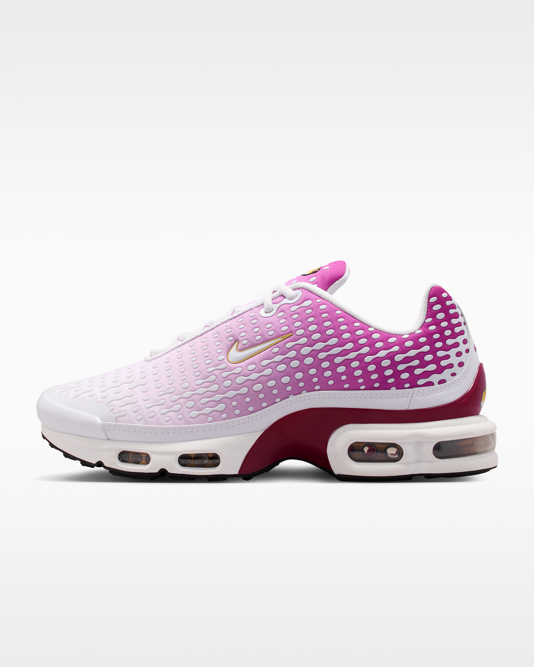 Nike Air Max Plus VII Men's Shoes - Raspberry Red/Metallic Gold/Black/White