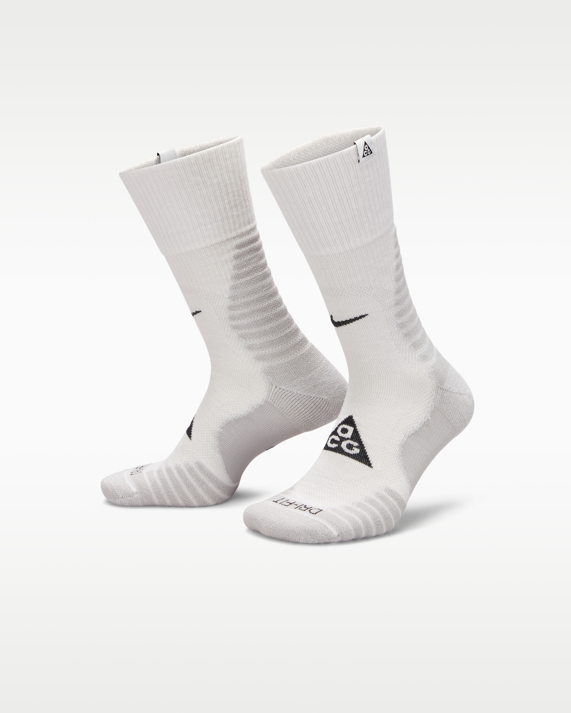 Nike ACG USA Outdoor Cushioned Crew Socks (1 Pair) - Summit White/Light Smoke Grey