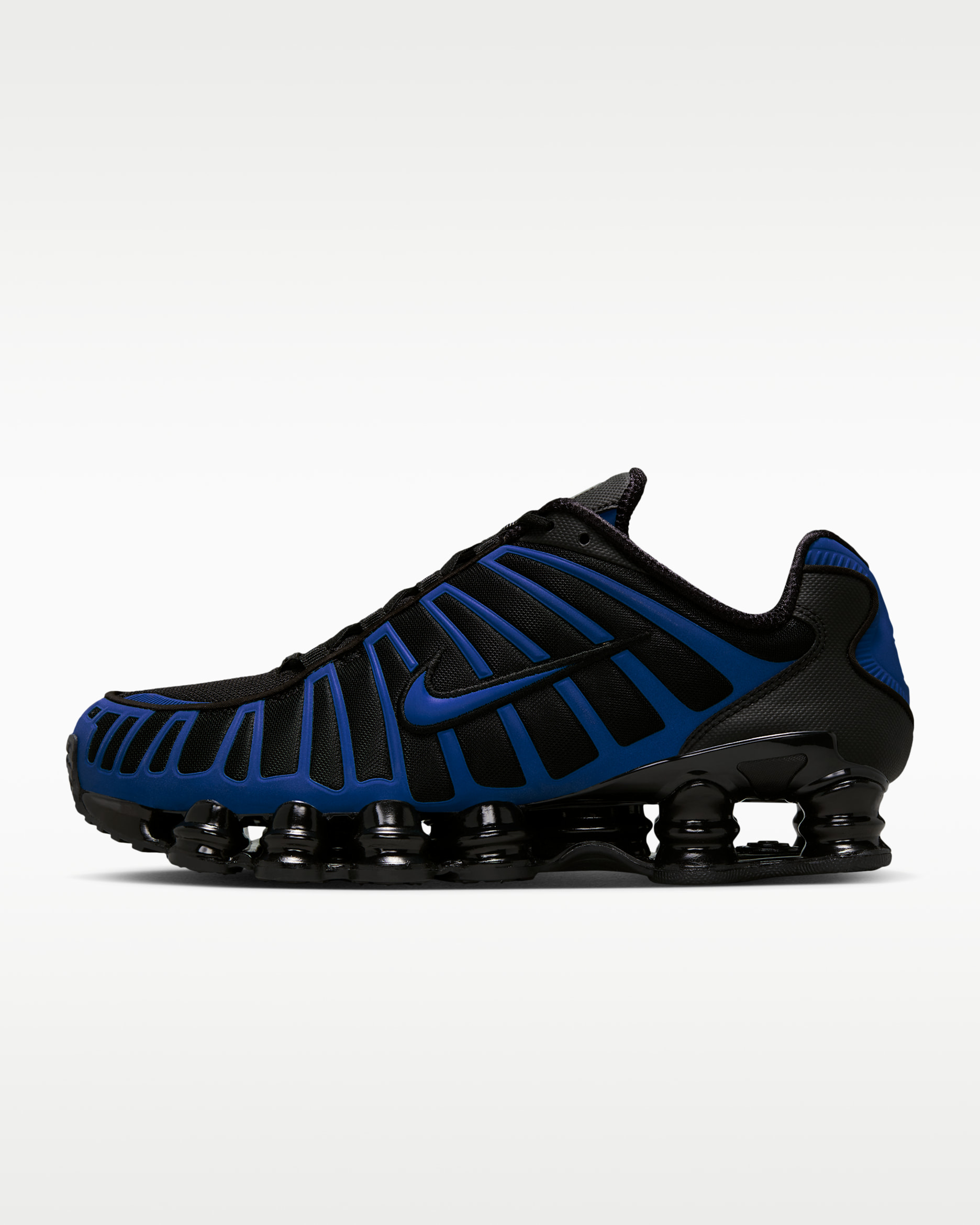 Nike Shox TL Men's Shoes - Black/Metallic Silver/Light Lemon Twist/Court Blue