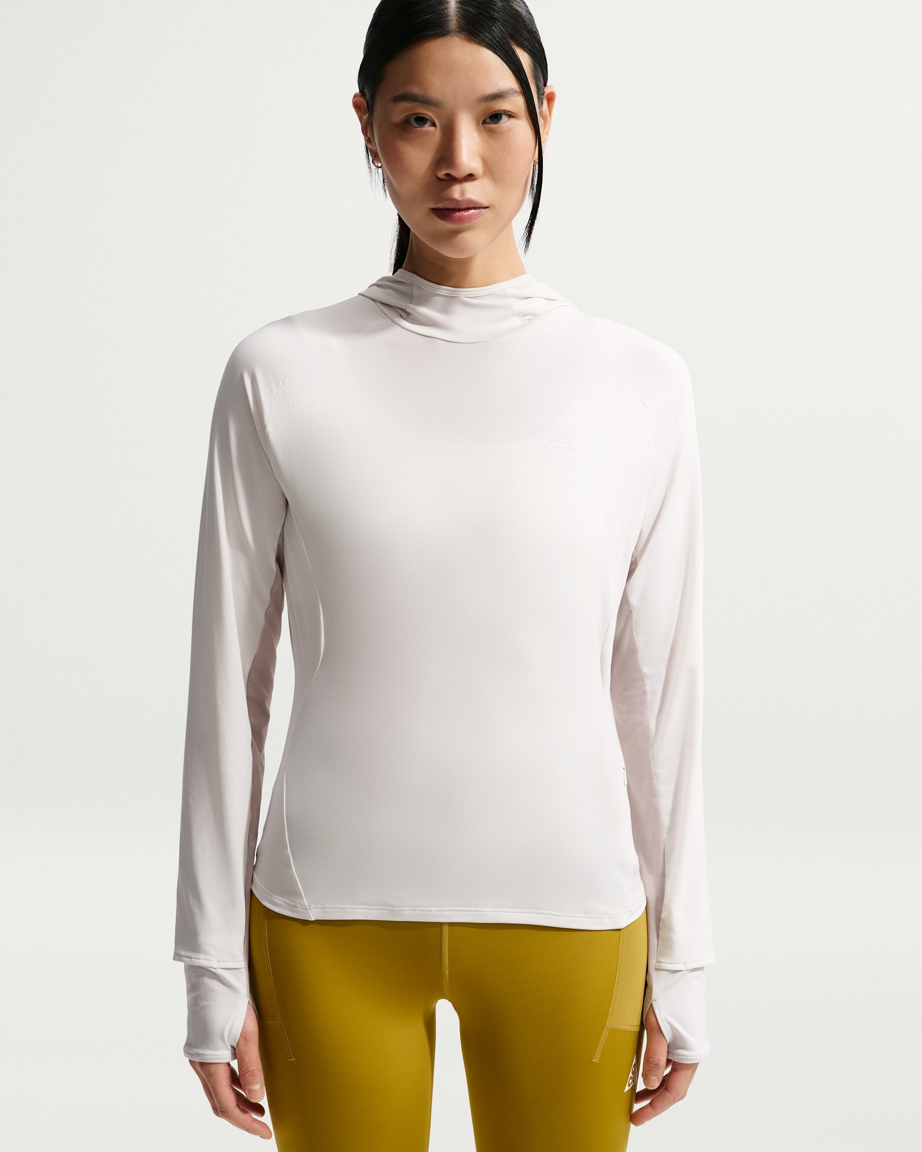 Nike ACG Women's UV-Resistant Hooded Trail Running Mid-Layer Top - Phantom/Moon Particle/Ironstone/Summit White