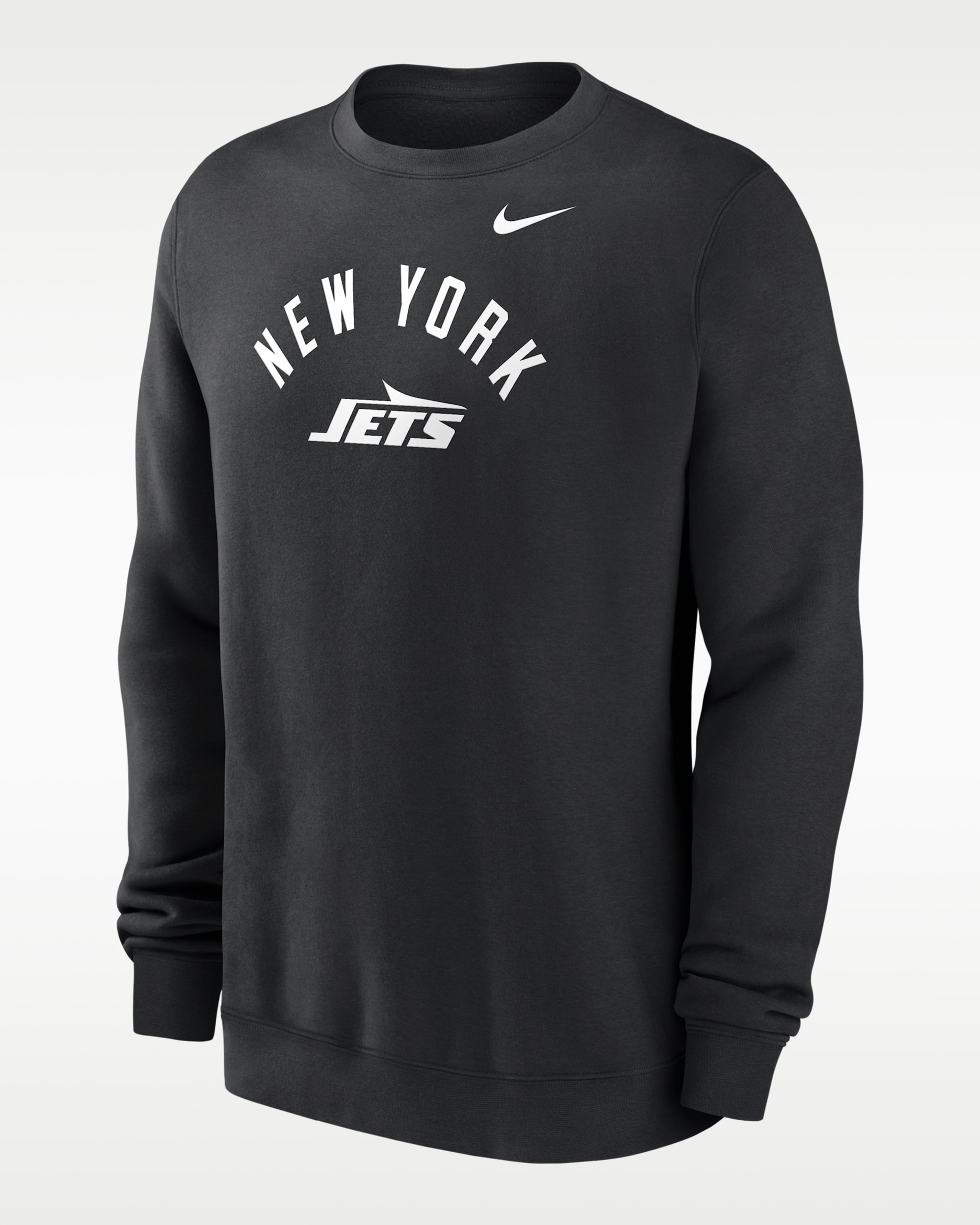 New York Jets Club Men's Nike NFL Pullover Crew - Black