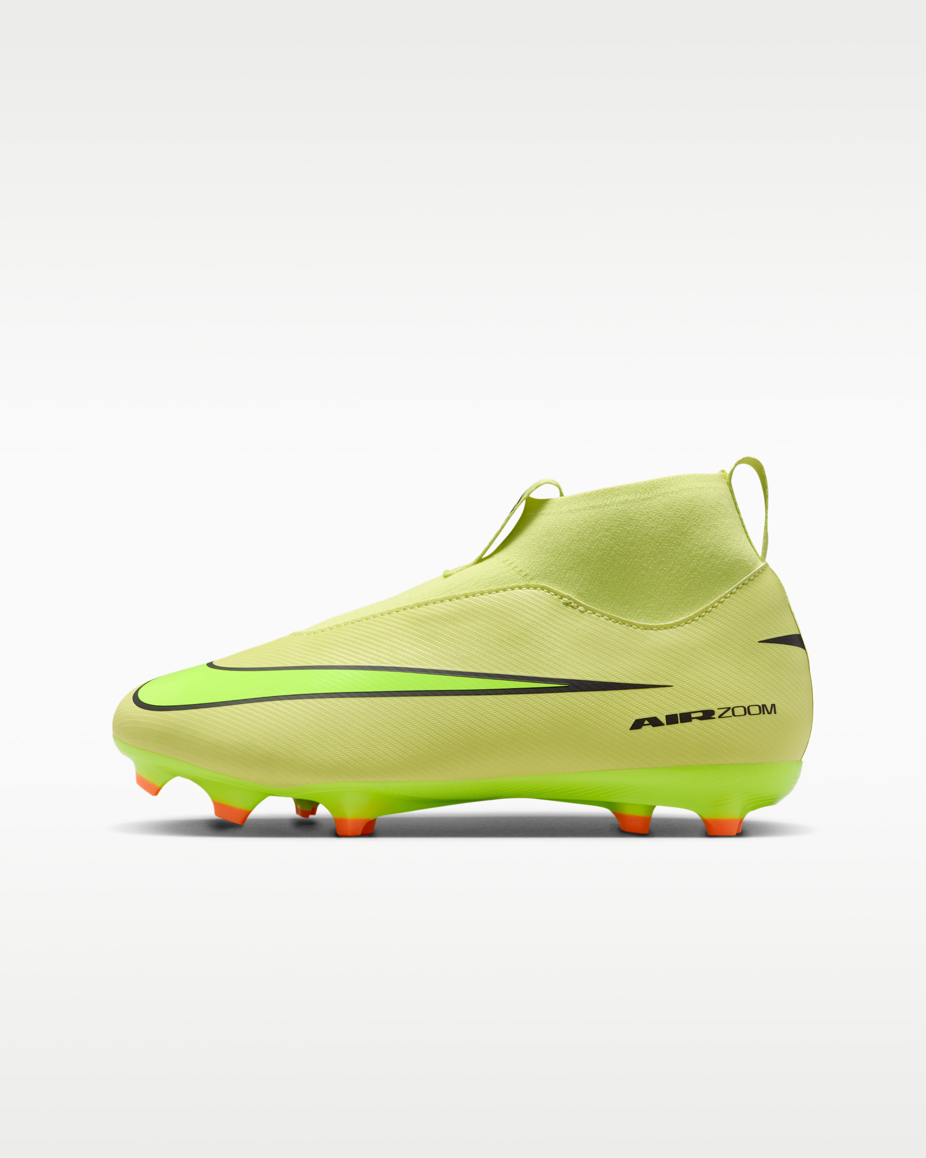 Nike Jr. Mercurial Superfly 10 Academy Yüksek Bilekli Küçük/Genç Çocuk Çoklu Zemin Kramponu - Limelight/Hyper Crimson/Volt
