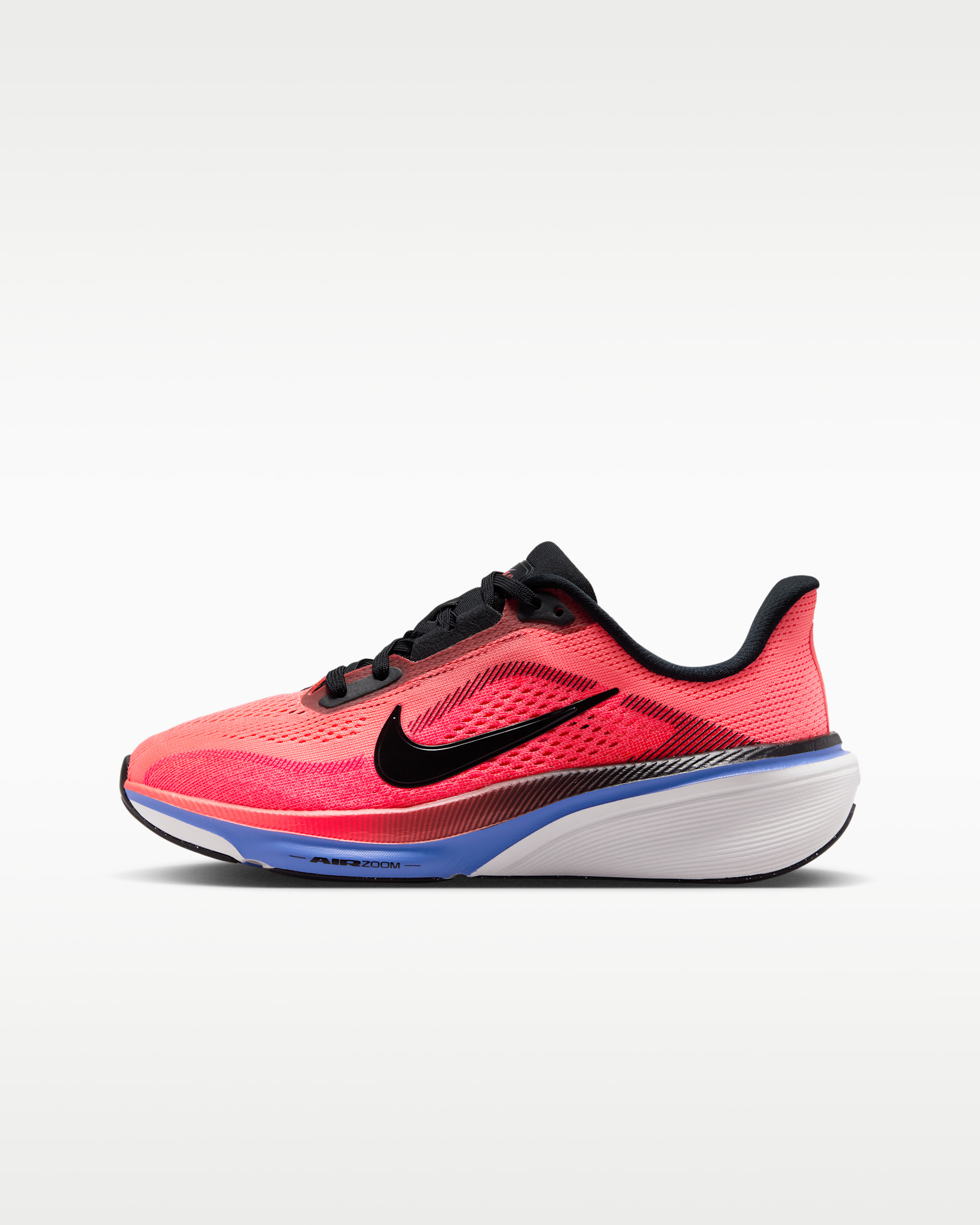 Nike Pegasus 42 Big Kids' Road Running Shoes - Lava Glow/Flash Crimson/Sapphire/Black