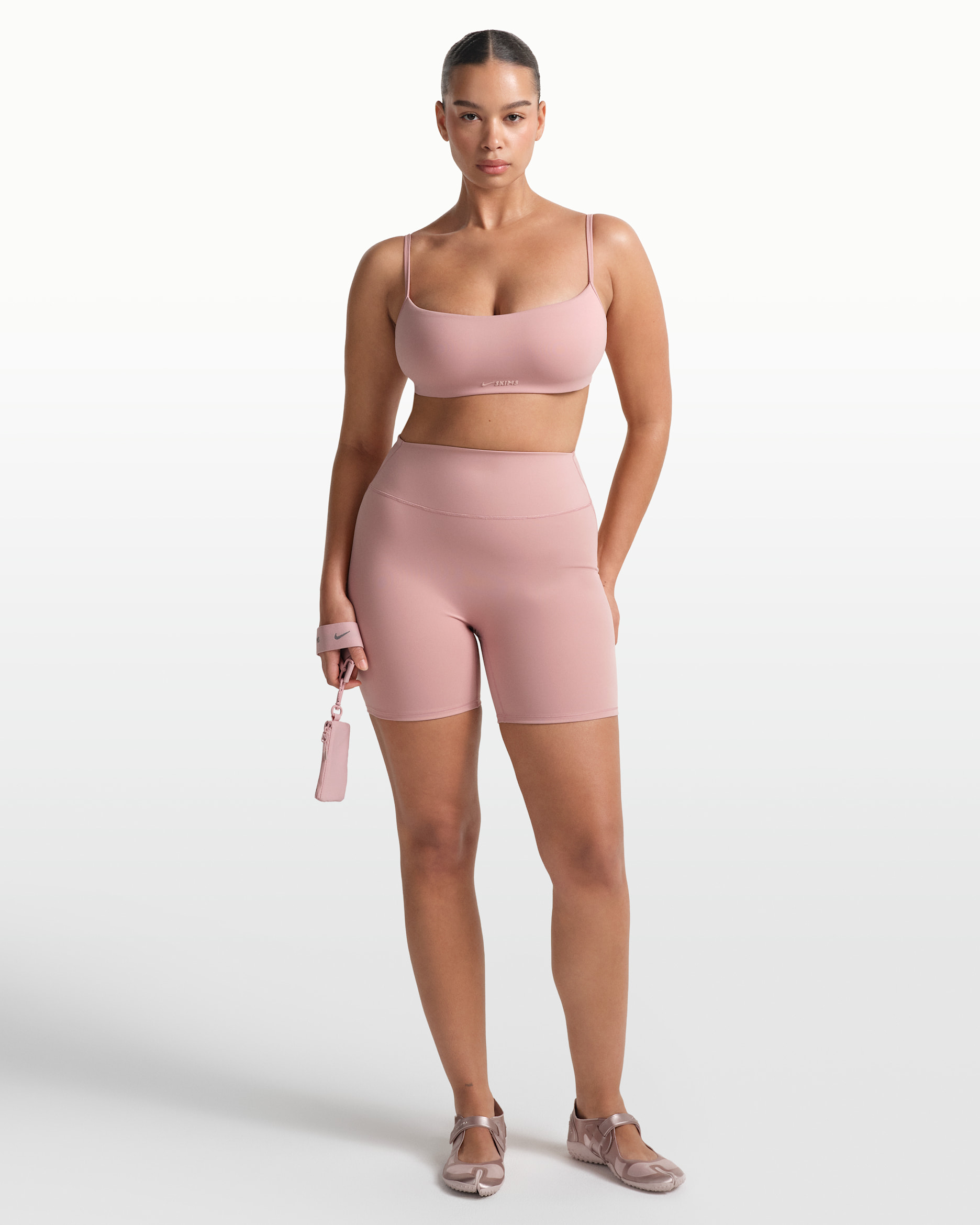 NikeSKIMS Matte Women's High-Waisted 12.5cm (approx.) Biker Shorts - NSKM HIMALAYAN