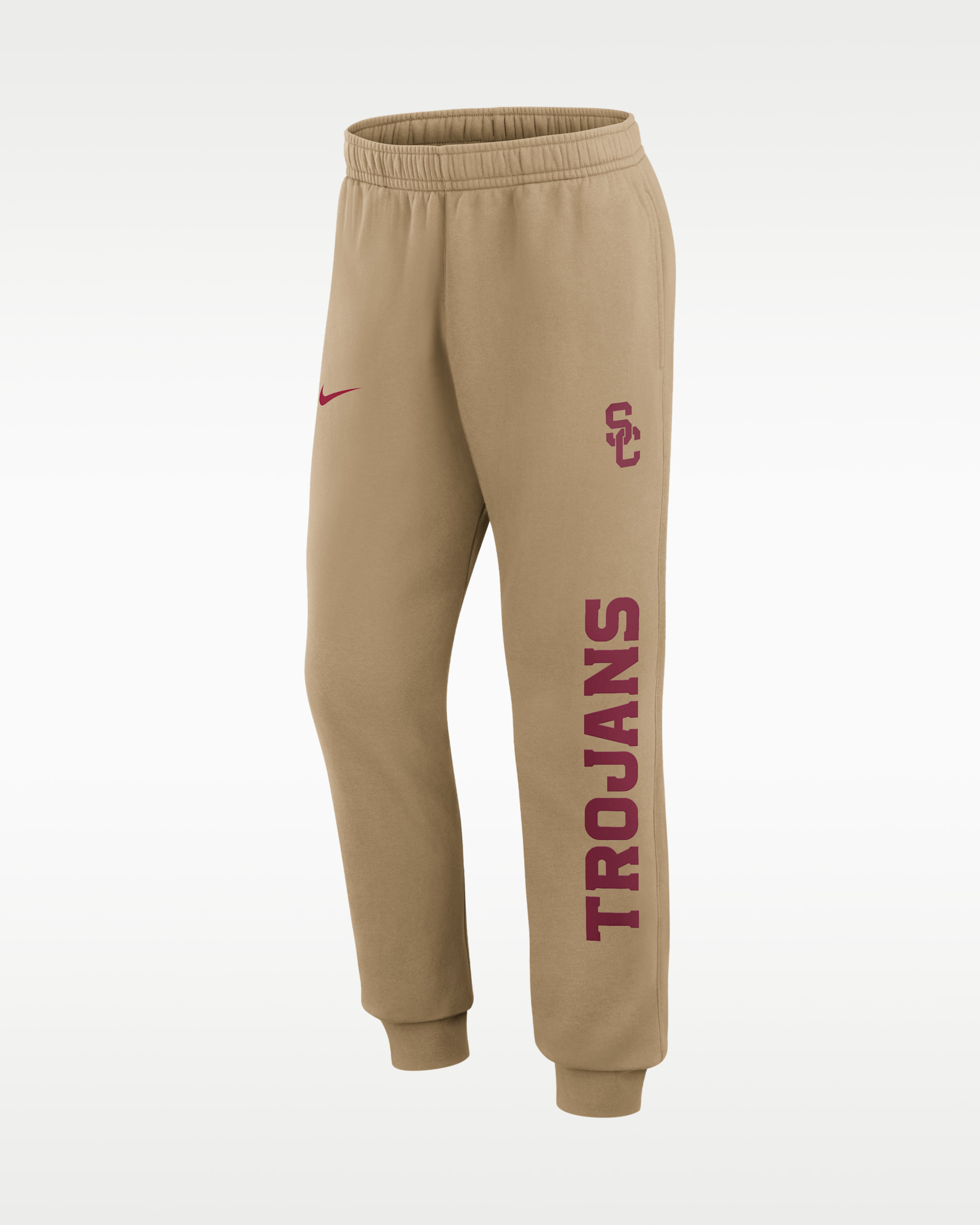 USC Primetime Club Men's Nike College Joggers - Classic Beige