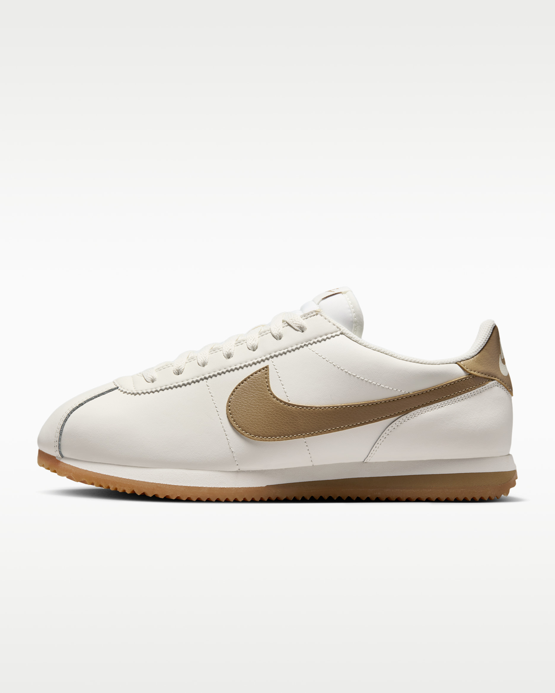 รองเท้าผู้ชาย Nike Cortez Leather - Sail/Gum Yellow/Parachute Beige