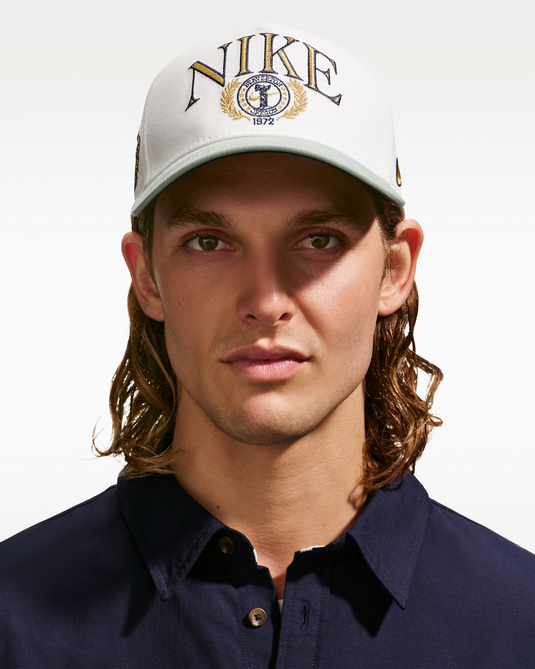 Nike Rise Structured A-Frame Cap - Sail/Steam/Midnight Navy