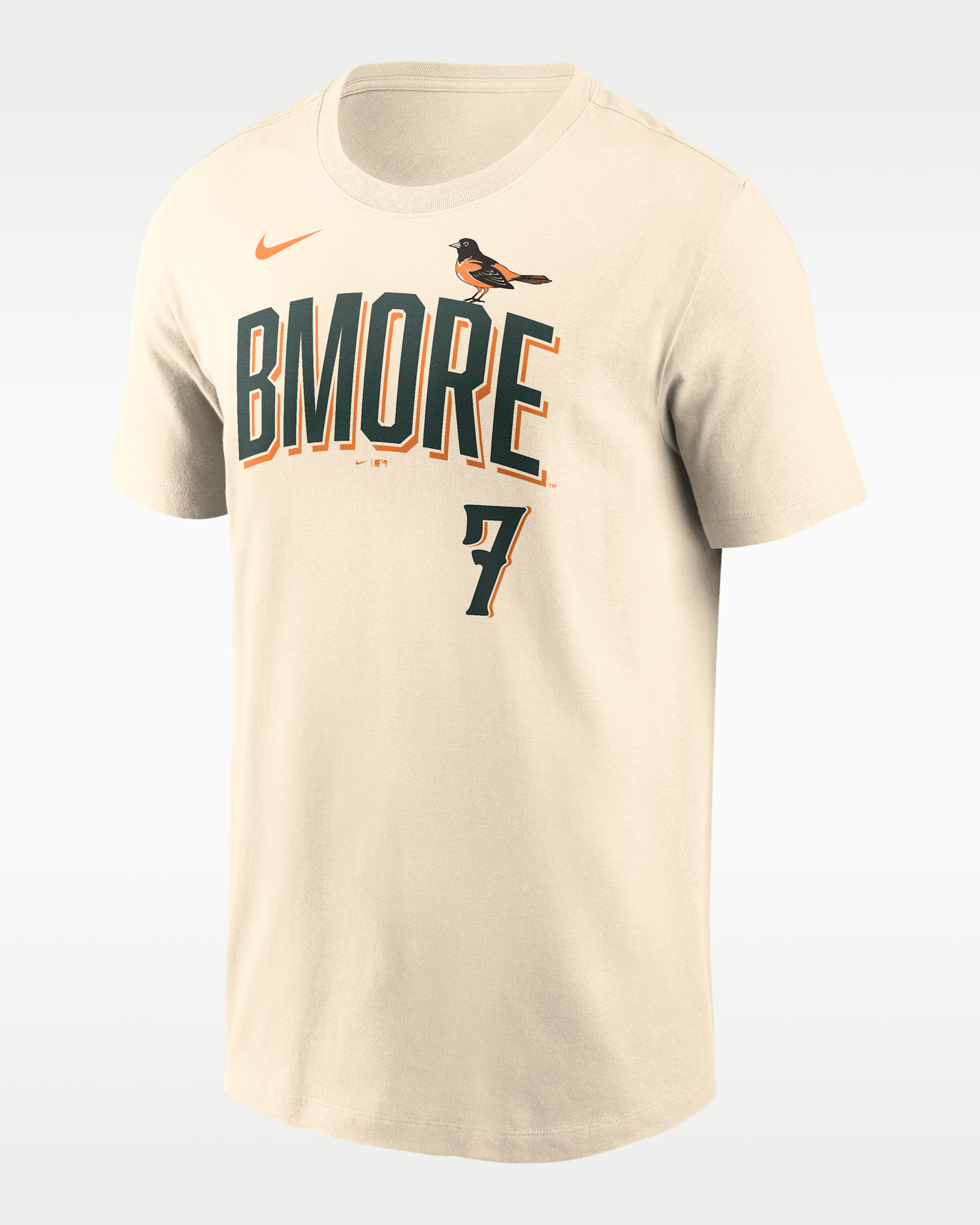 Jackson Holliday Baltimore Orioles City Connect Men's Nike MLB T-Shirt - Natural