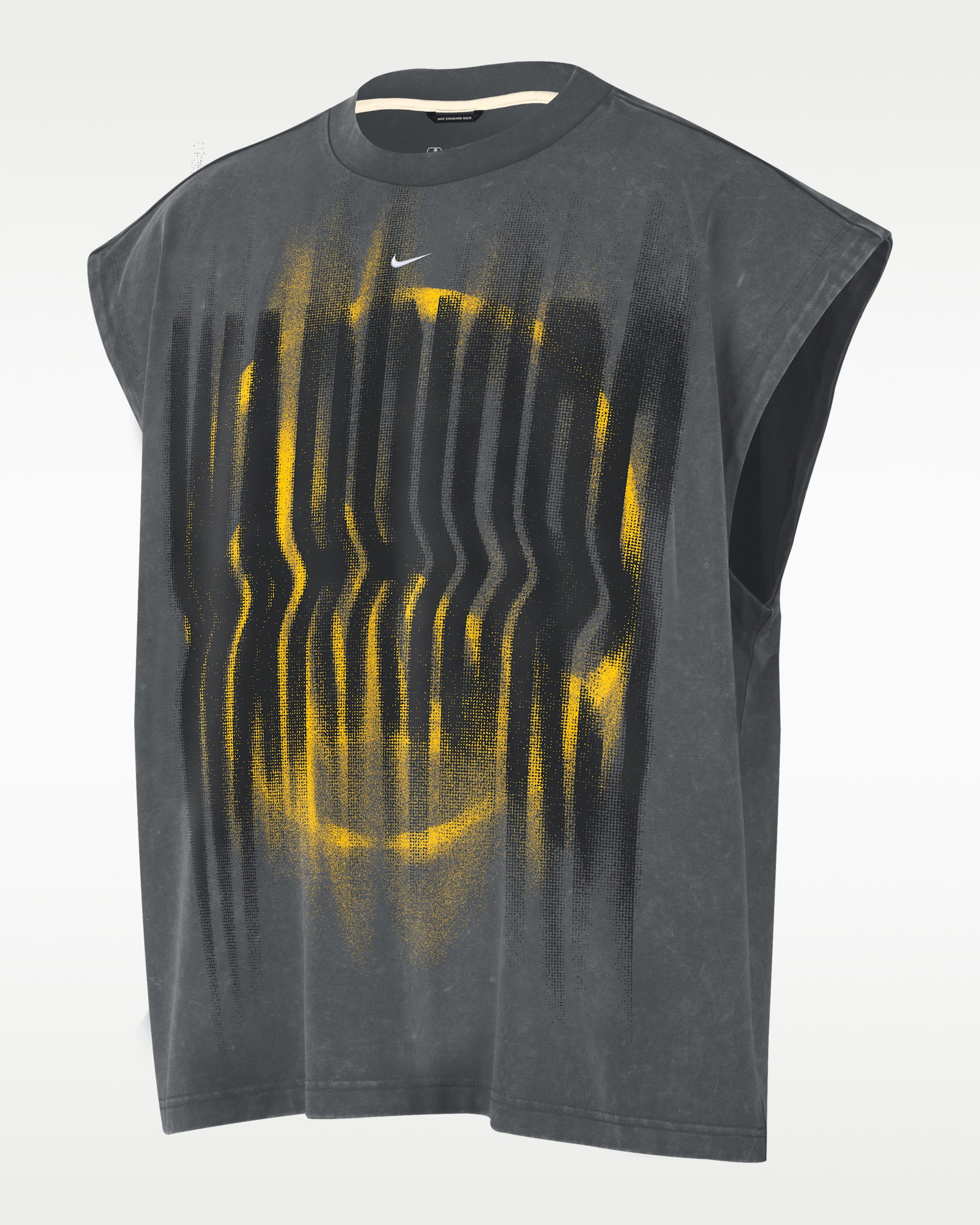 Golden State Warriors Standard Issue Men's Nike Sleeveless Basketball Top - Iron Grey/White