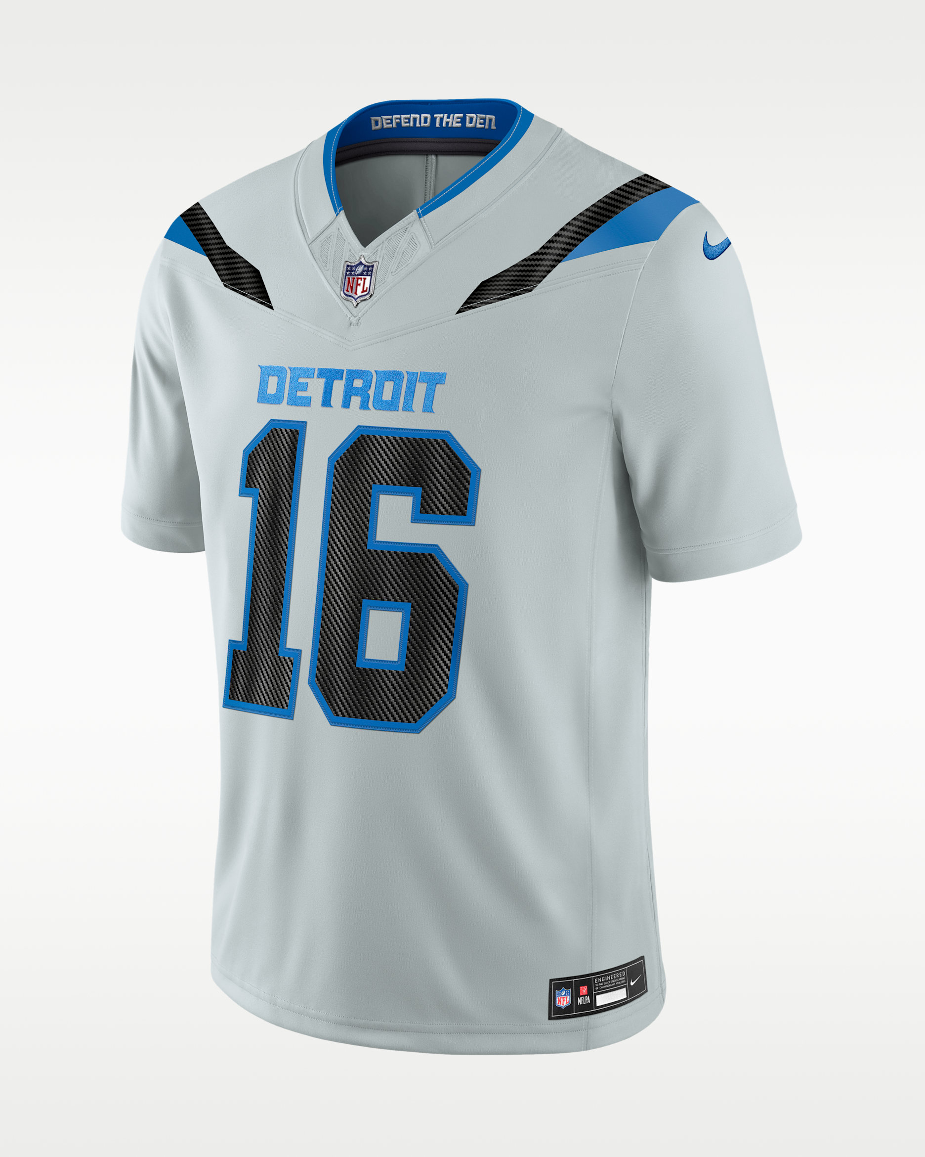 Jared Goff Detroit Lions Rivalries Collection Men's Nike Dri-FIT NFL Limited Jersey - Field Silver