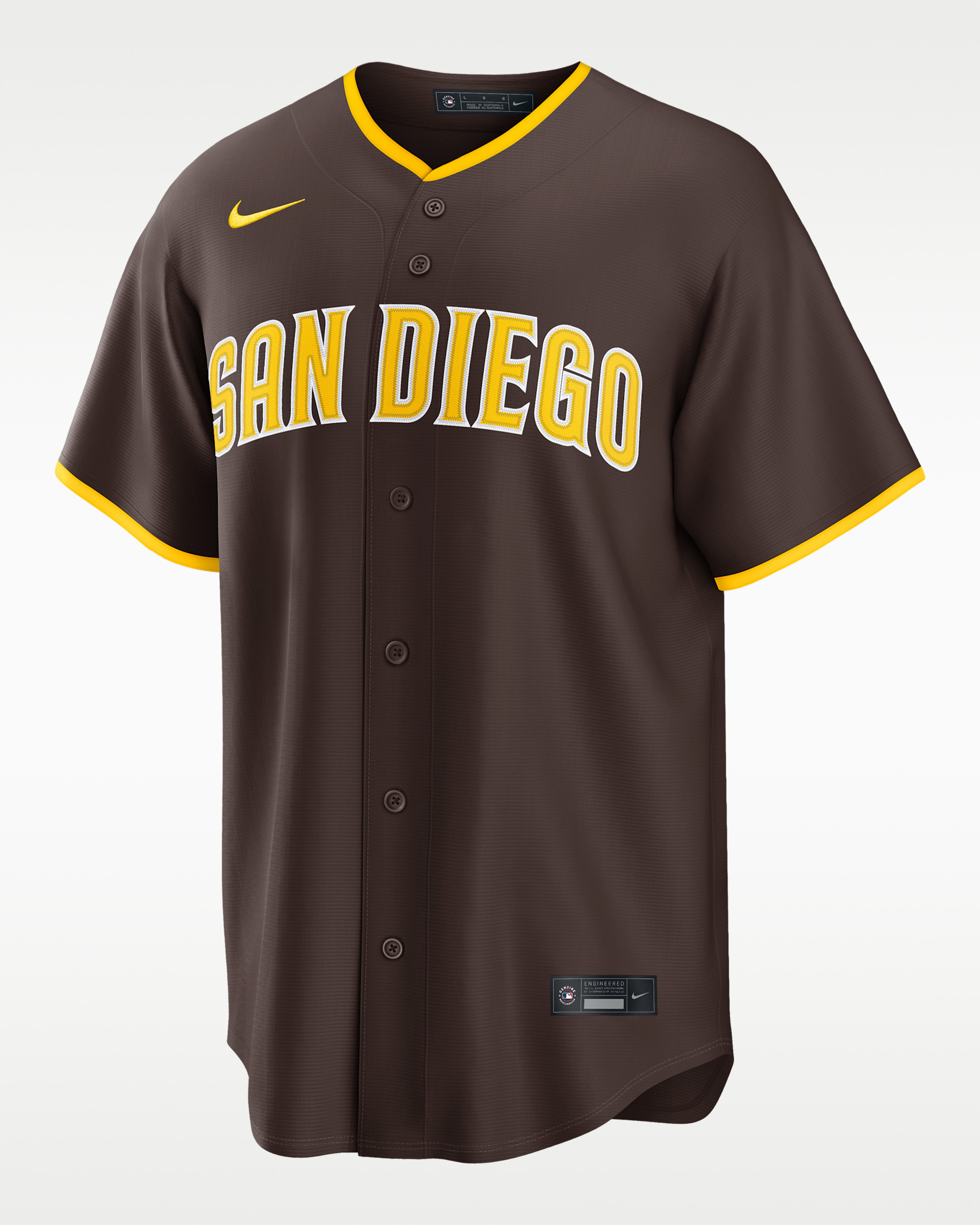 Jackson Merrill San Diego Padres Men's Nike MLB Replica Jersey - Brown