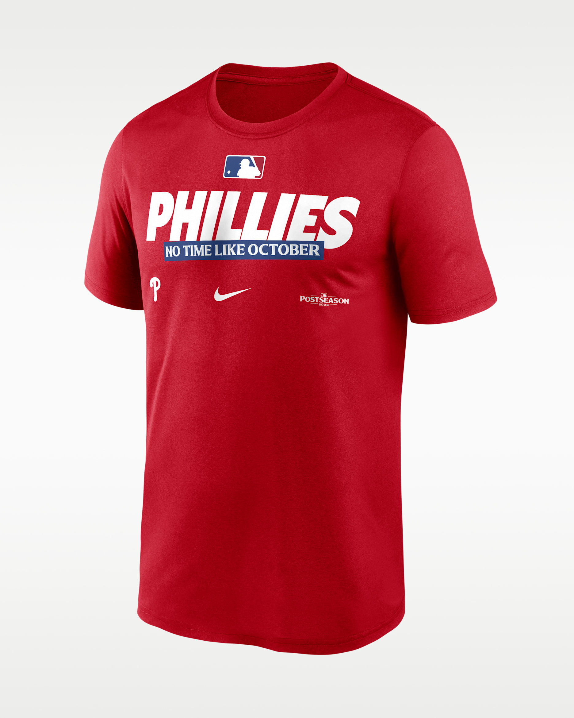 Philadelphia Phillies 2026 Postseason Authentic Collection Legend Men's Nike Dri-FIT MLB T-Shirt - Sport Red