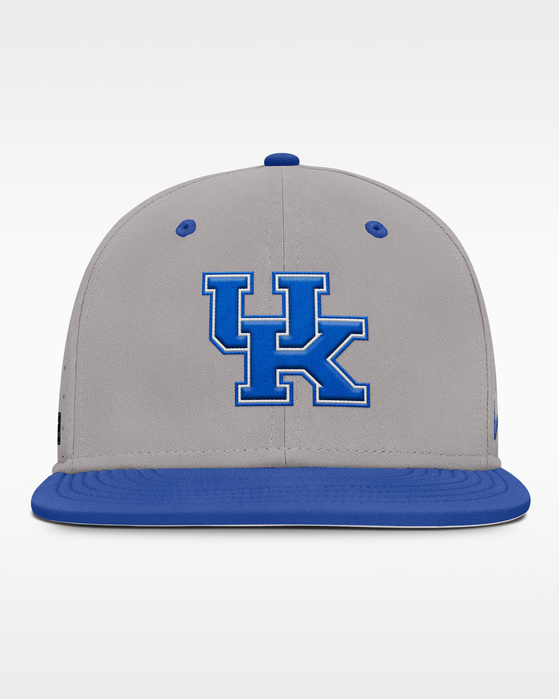 Gorra universitaria Nike Dri-FIT ajustada para hombre Kentucky Wildcats Dugout True - Gris