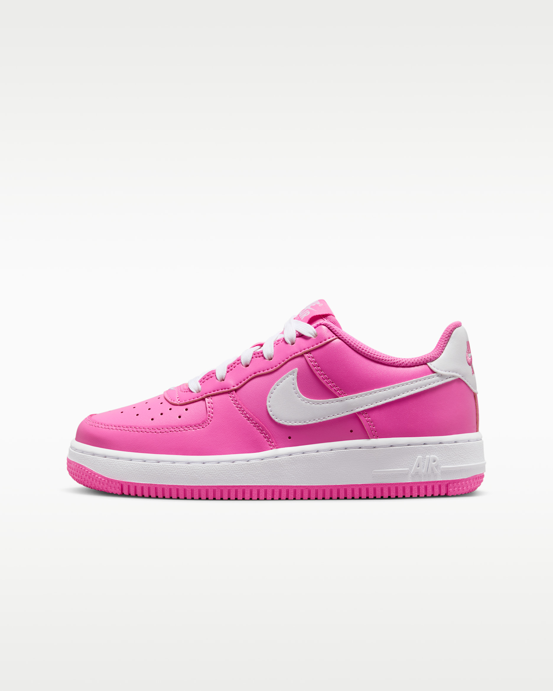 Nike Air Force 1 Big Kids' Shoes - Playful Pink/White