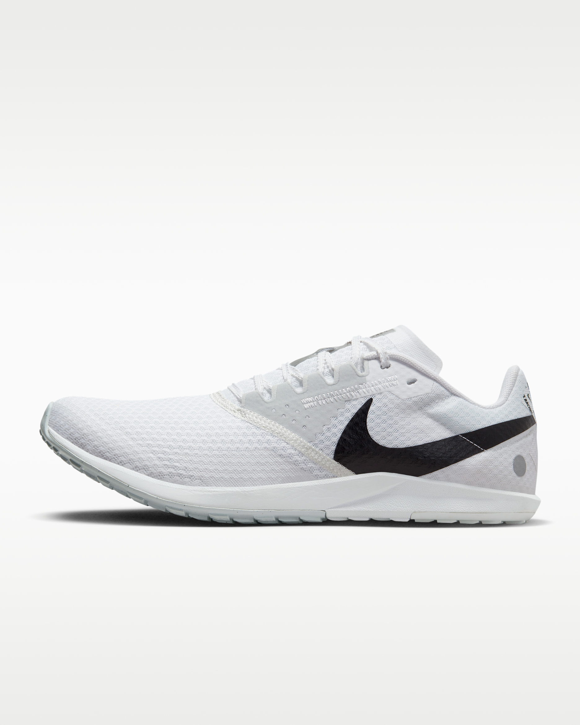 Nike Zoom Rival Waffle 6 Road and Cross-Country Racing Shoes - White/Pure Platinum/Metallic Silver/Black