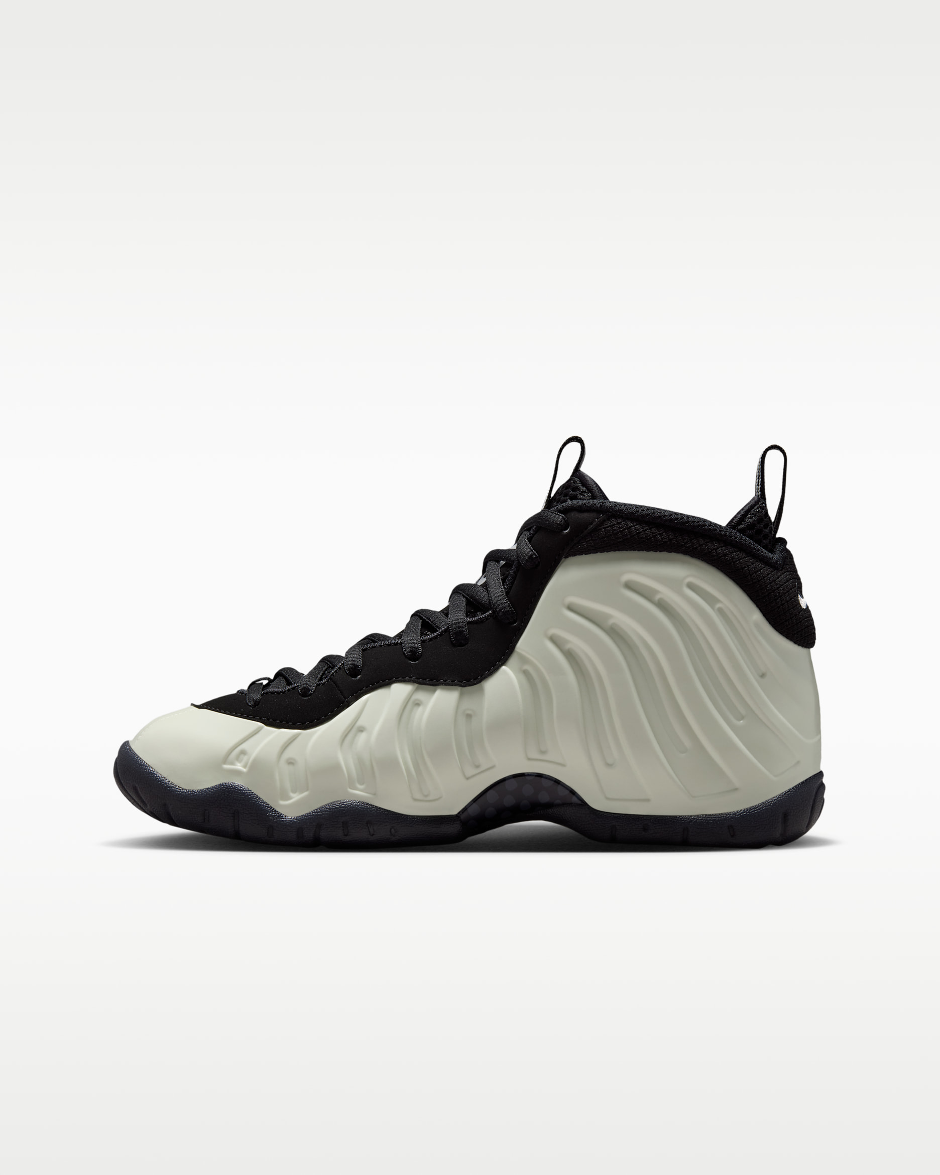 Nike Little Posite Pro Premium Big Kids' Shoes - Summit White/Black