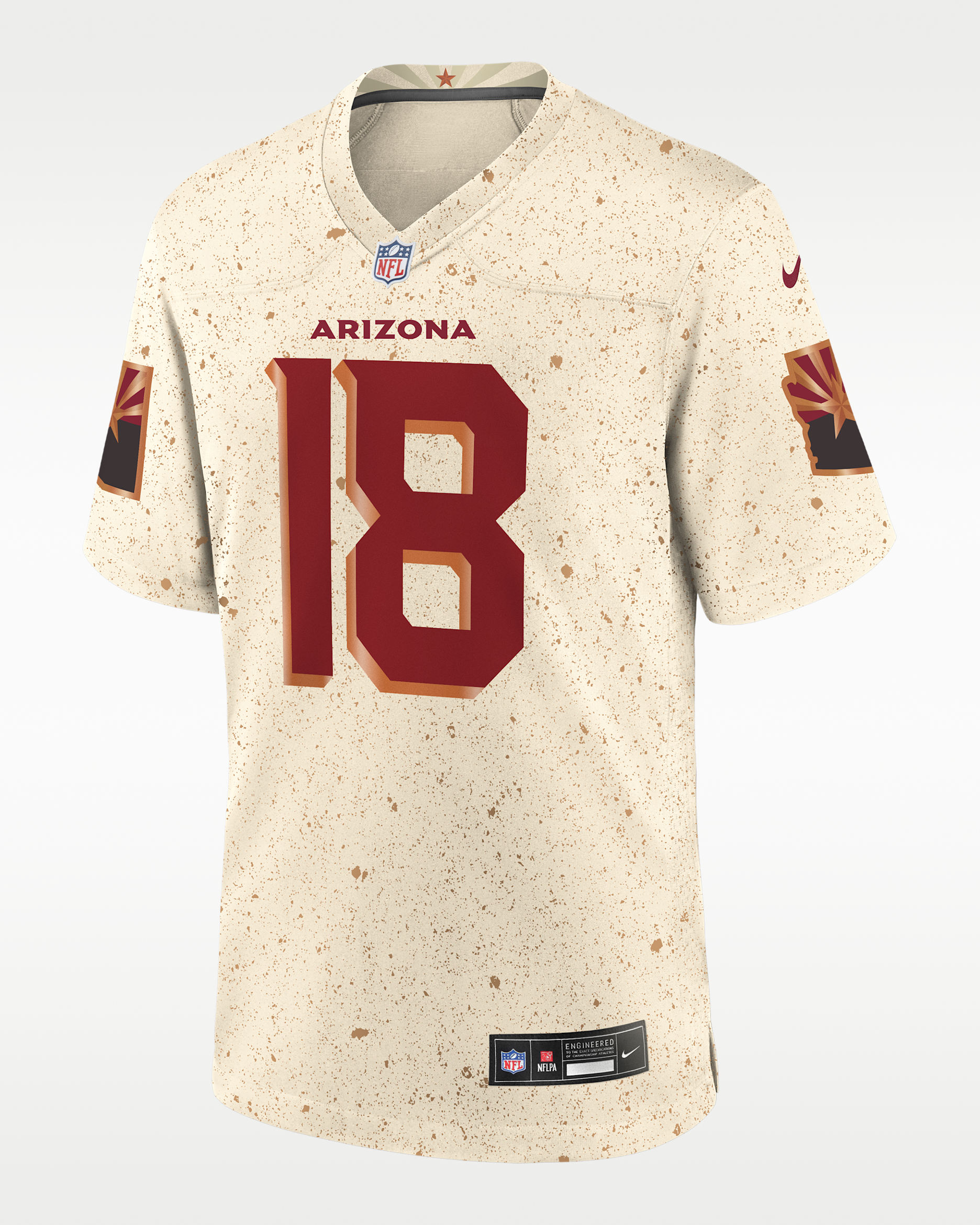 Marvin Harrison Jr. Arizona Cardinals Rivalries Collection Men’s Nike NFL Game Jersey - Natural