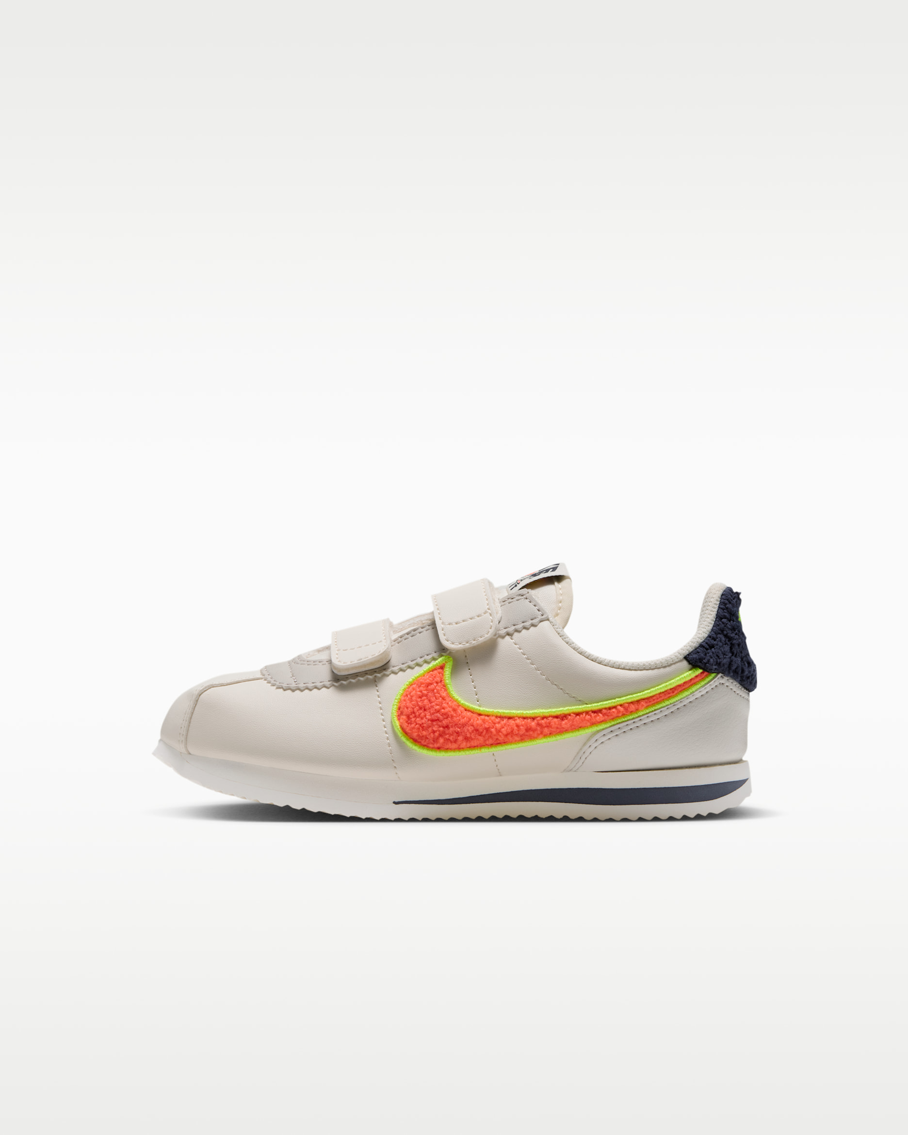Nike Cortez Little Kids' Shoes - Pale Ivory/Lemon Venom/Light Bone/Hot Lava