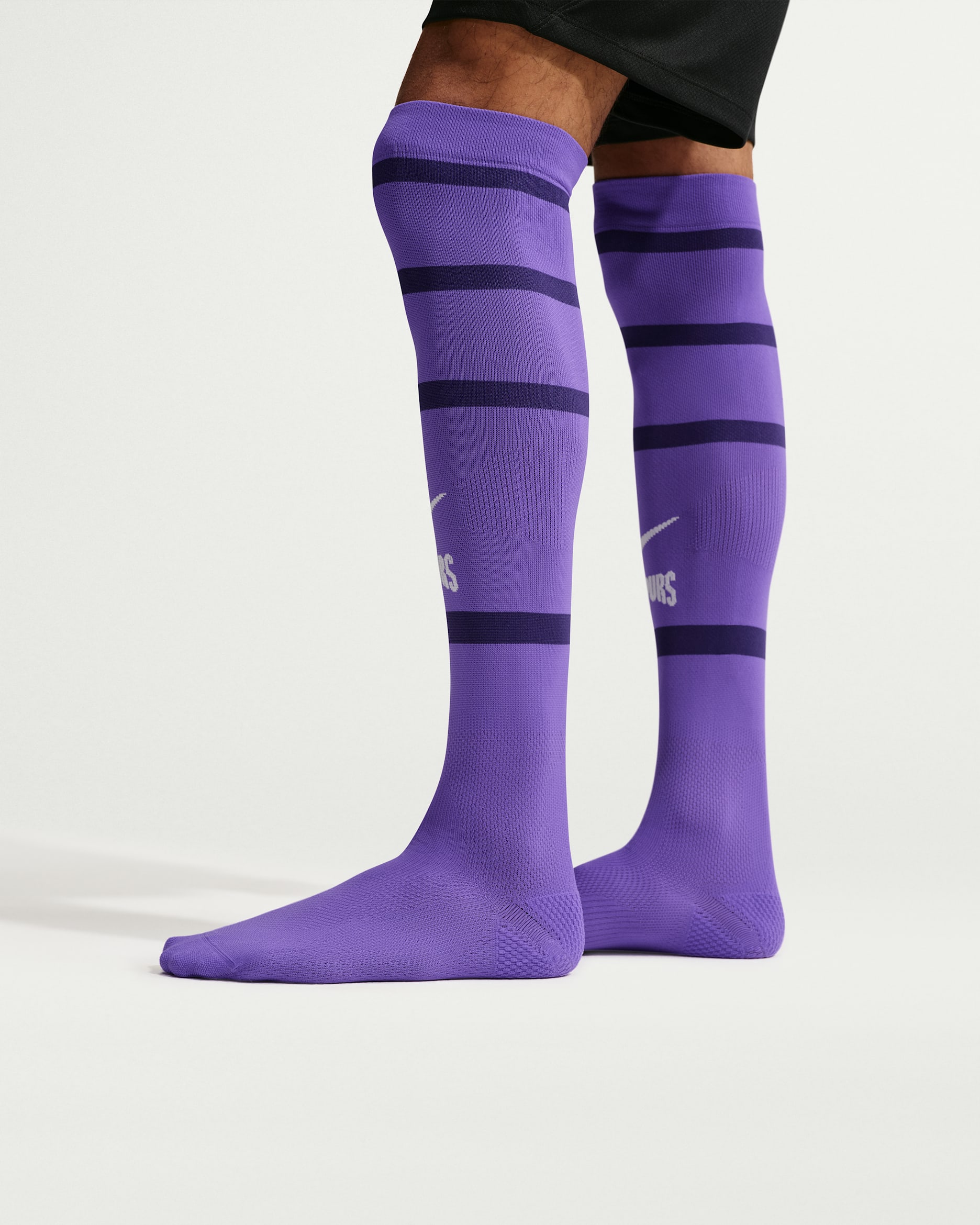 Tercera equipació VaporFast Tottenham Hotspur Mitjons de futbol fins als genolls Nike Dri-FIT ADV - Psychic Purple/New Orchid/Blanc