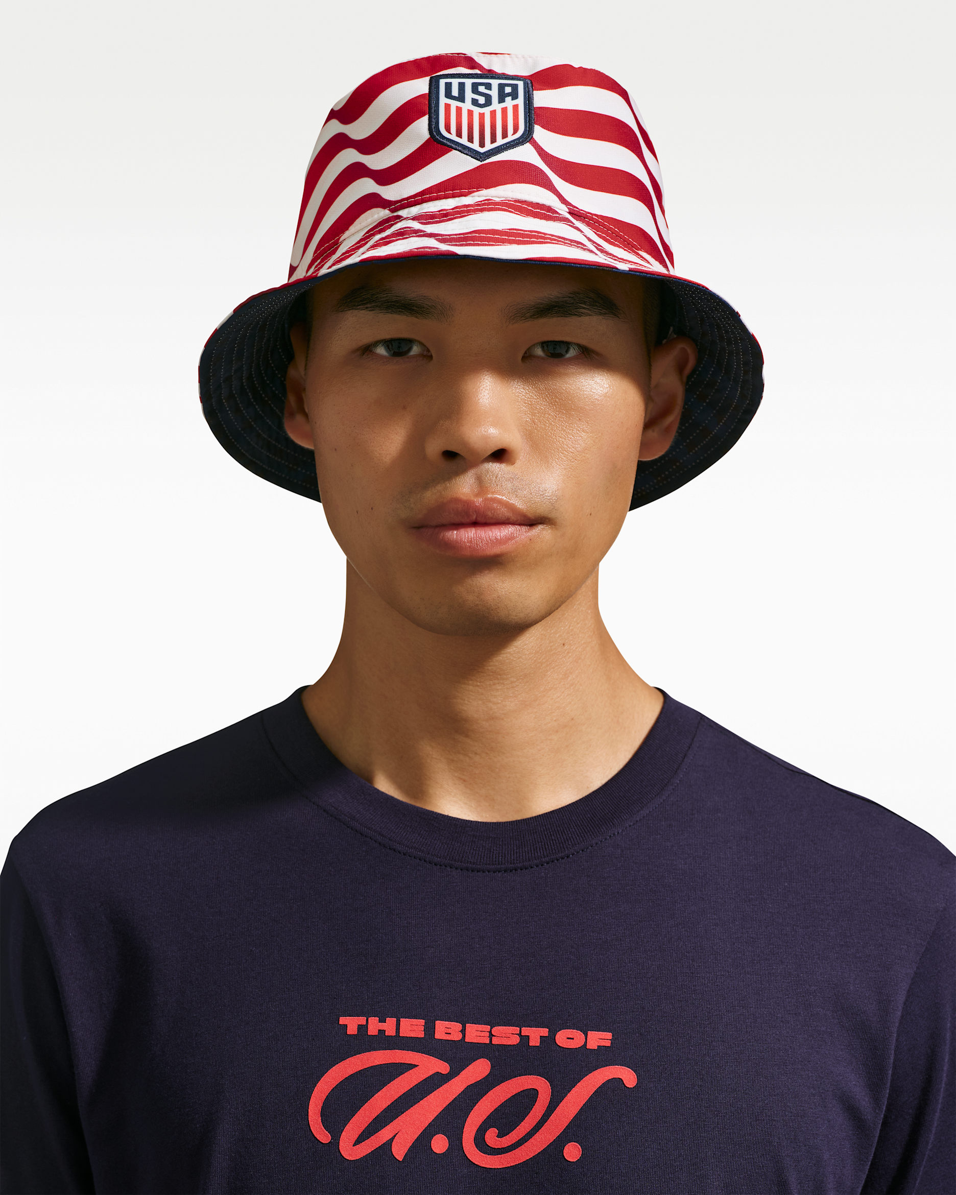 Gorro tipo pescador cuadrado de futbol Nike USA Apex - Multicolor