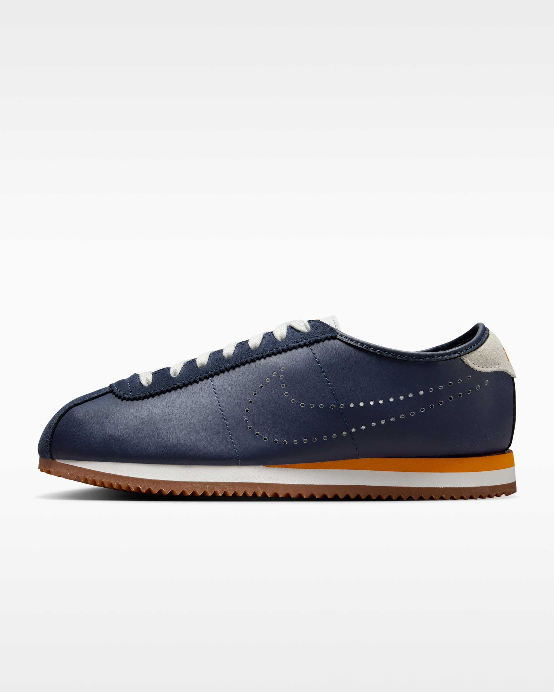 Nike Cortez Leather Women's Shoes - Midnight Navy/Summit White/Gum Medium Brown/Bright Ceramic