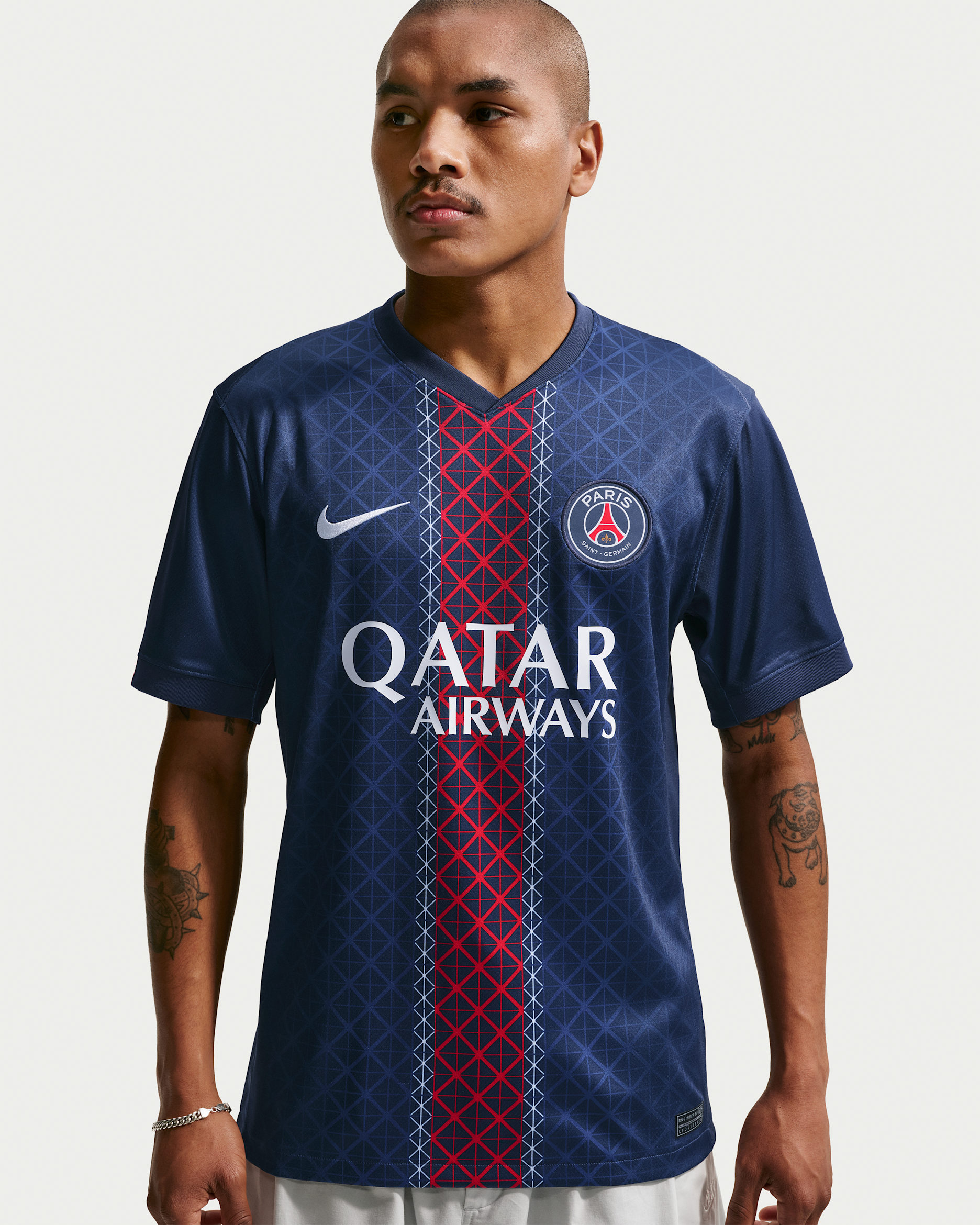 Maillot de foot Replica Nike Dri-FIT Paris Saint-Germain 2025/26 Stadium Domicile pour homme - Midnight Navy/Midnight Navy/Blanc