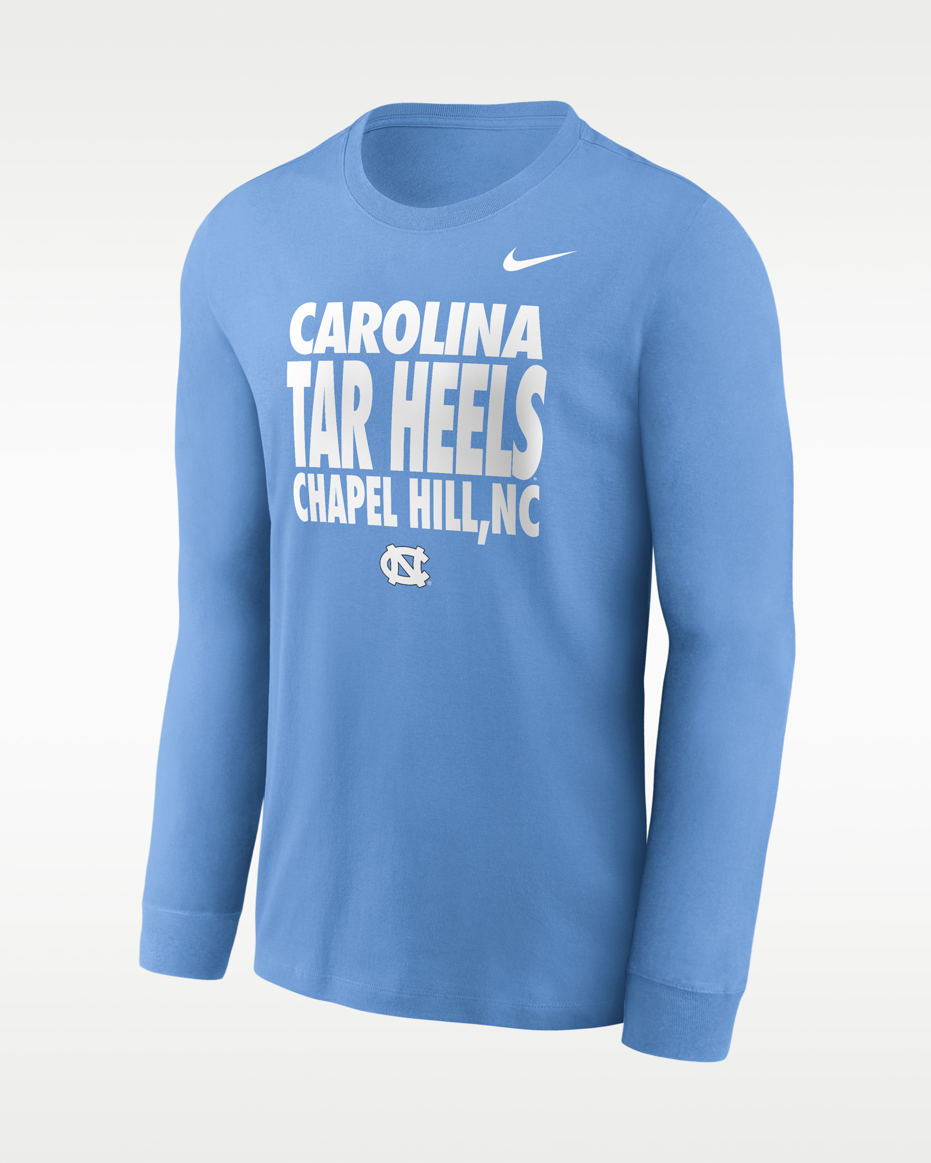 North Carolina Sideline Slogan Men's Nike Dri-FIT College Long-Sleeve T-Shirt - Valor Blue