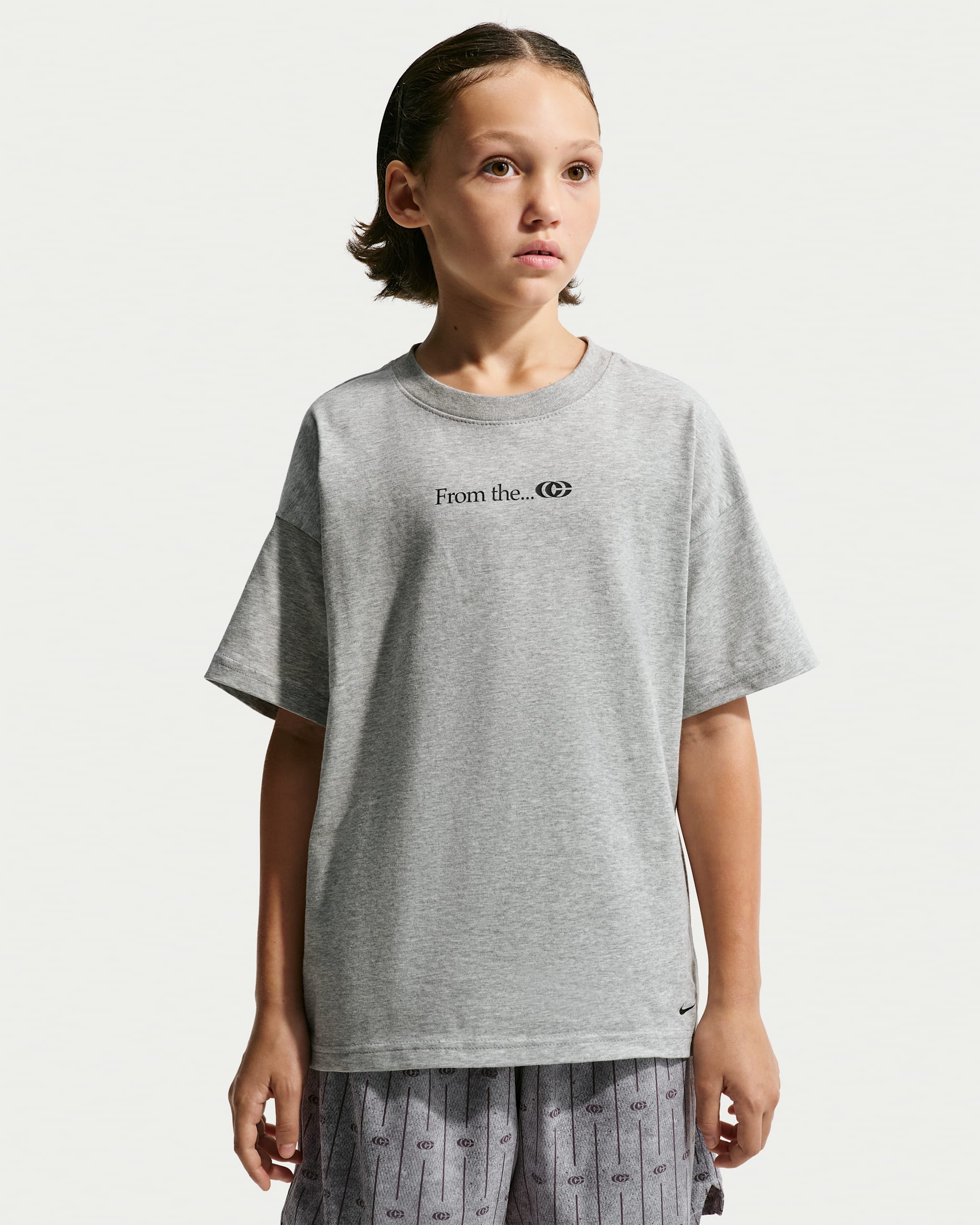 Caitlin Clark Older Kids' Dri-FIT T-Shirt - Dark Grey Heather