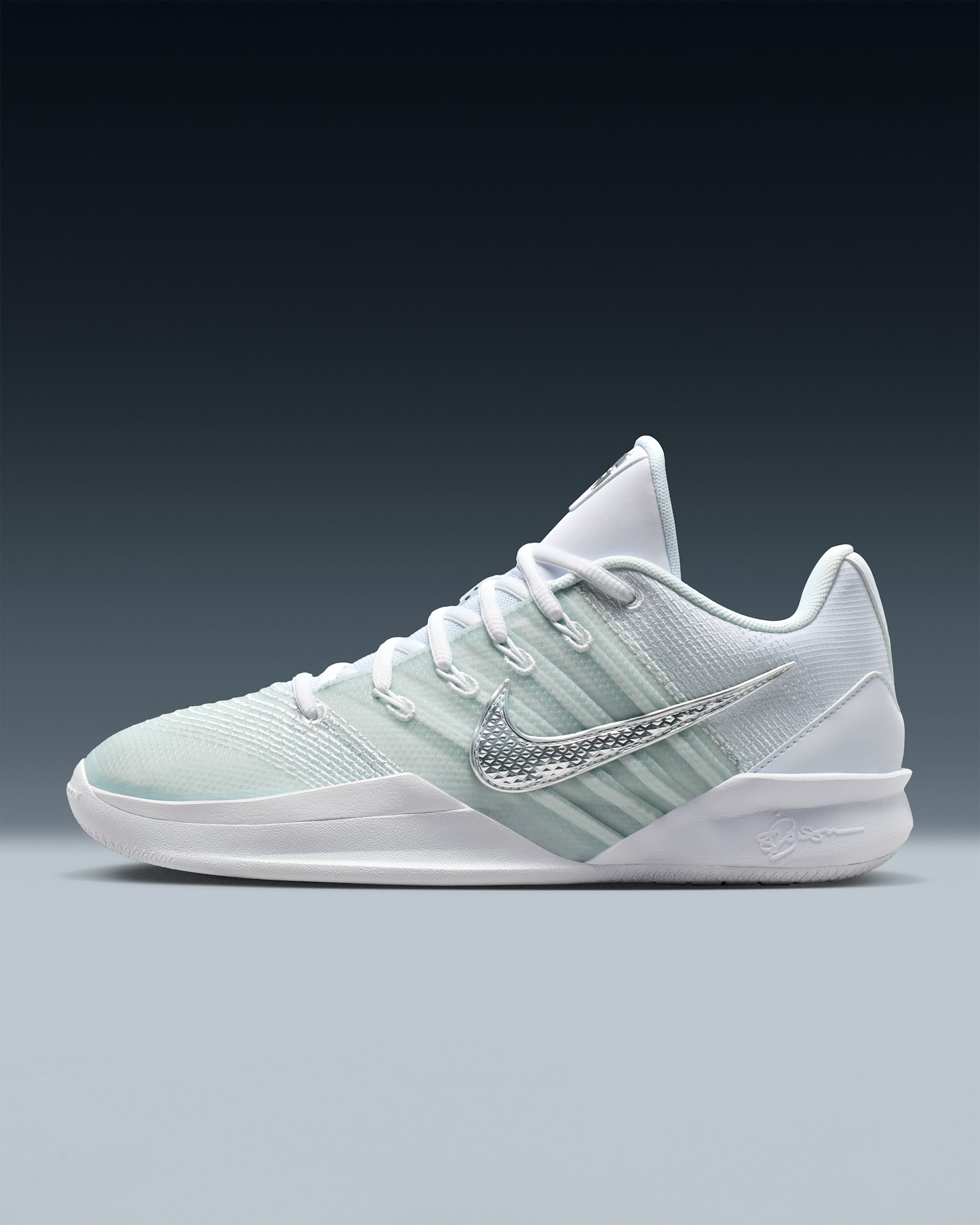 Sabrina 3 Basketball Shoes - White/Mint Foam/Metallic Silver