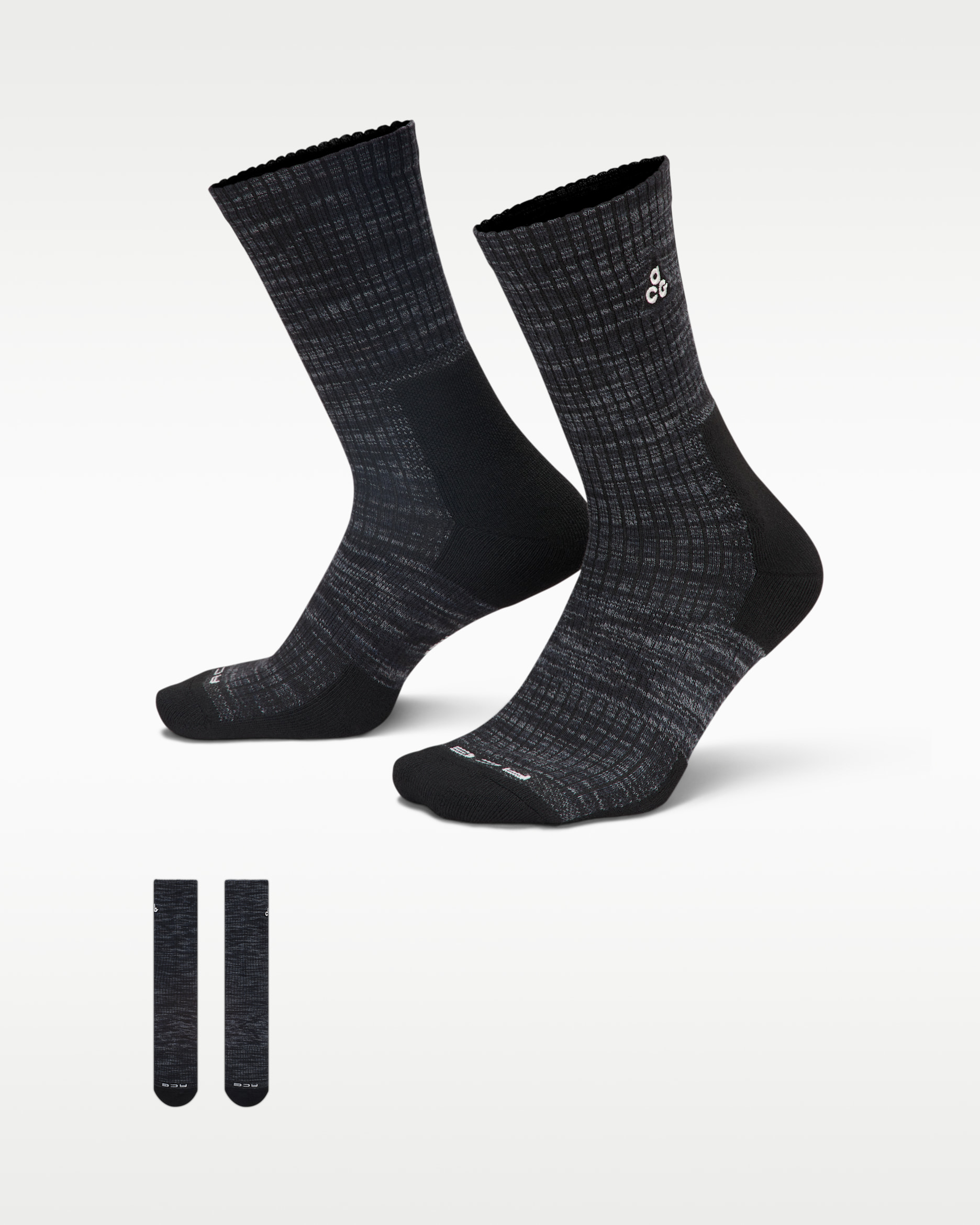 Nike ACG Everyday Cushioned Crew Socks (1 Pair) - Black/Anthracite/Smoke Grey/Summit White