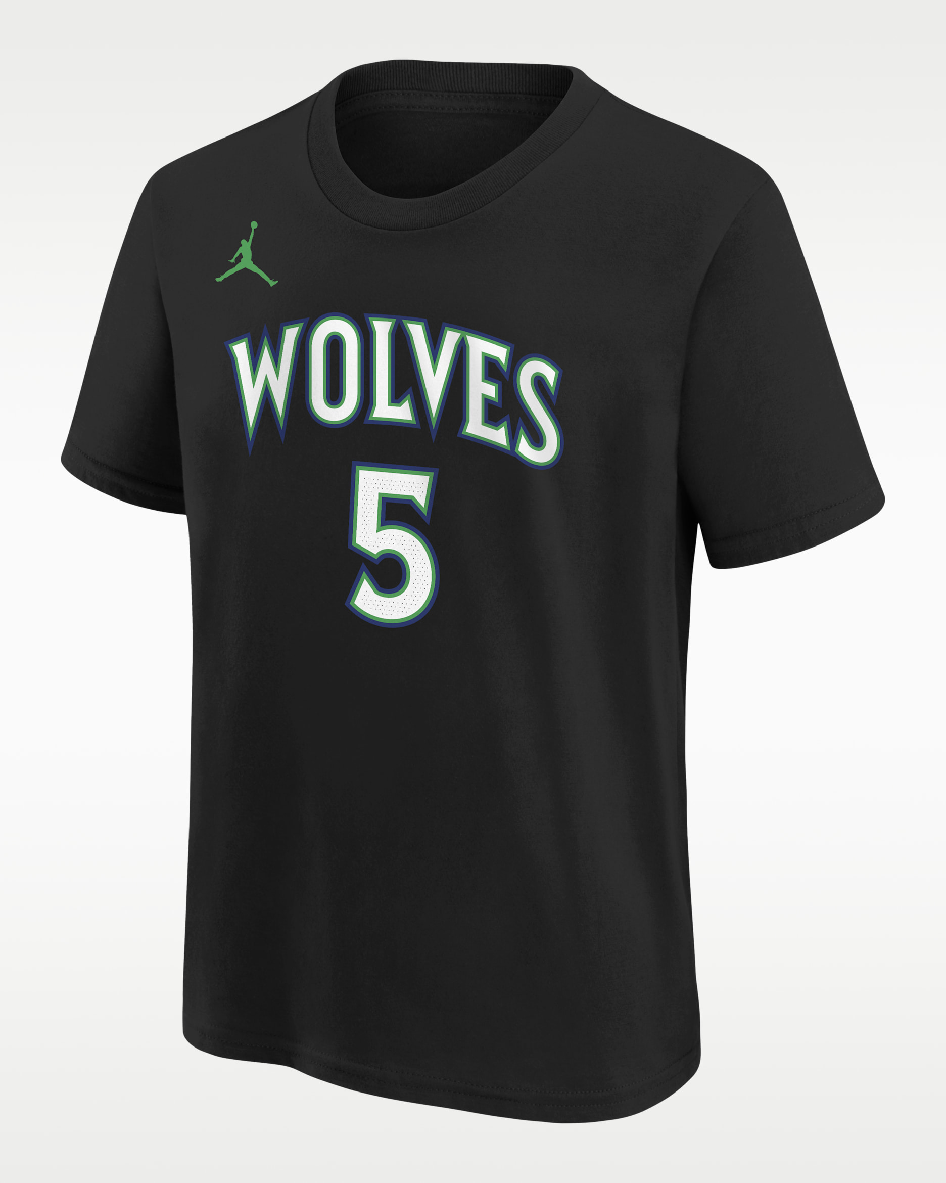 Anthony Edwards Minnesota Timberwolves Statement Edition Big Kids' NBA T-Shirt - Black