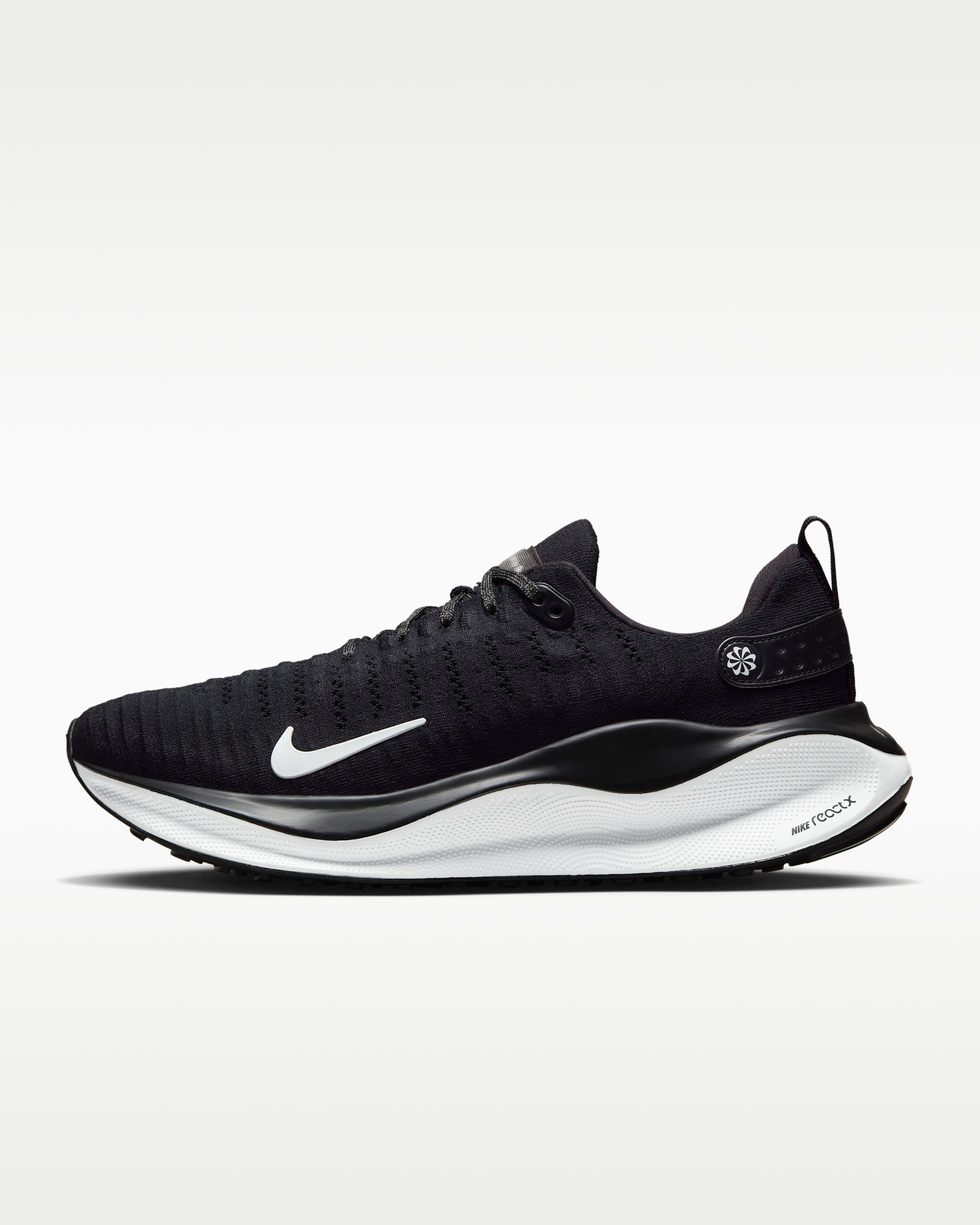 Nike InfinityRN 4 Men's Road Running Shoes - Black/Dark Grey/White